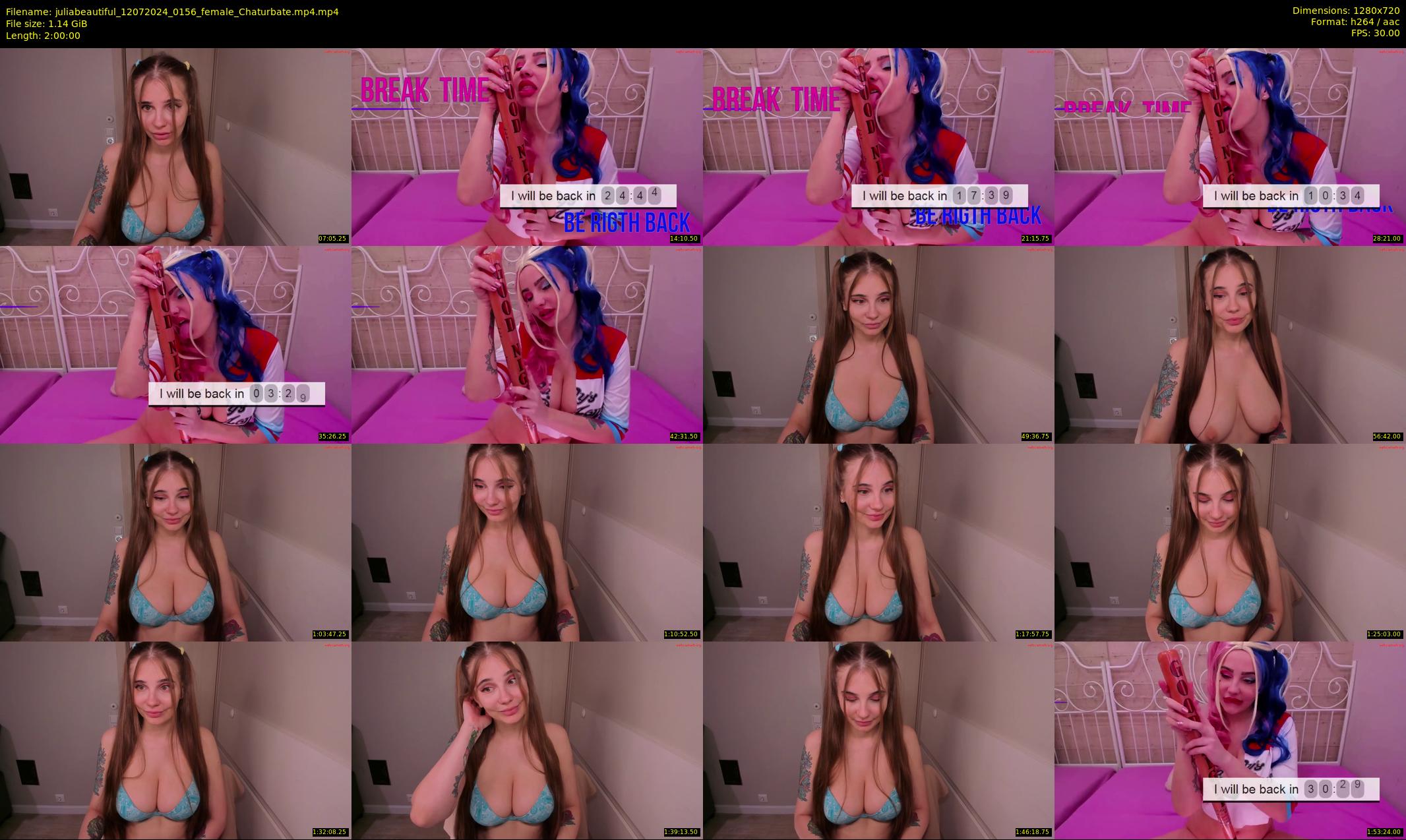 juliabeautiful — 120 minute Chaturbate female cam show recording, 720p, Jul 12, 2024