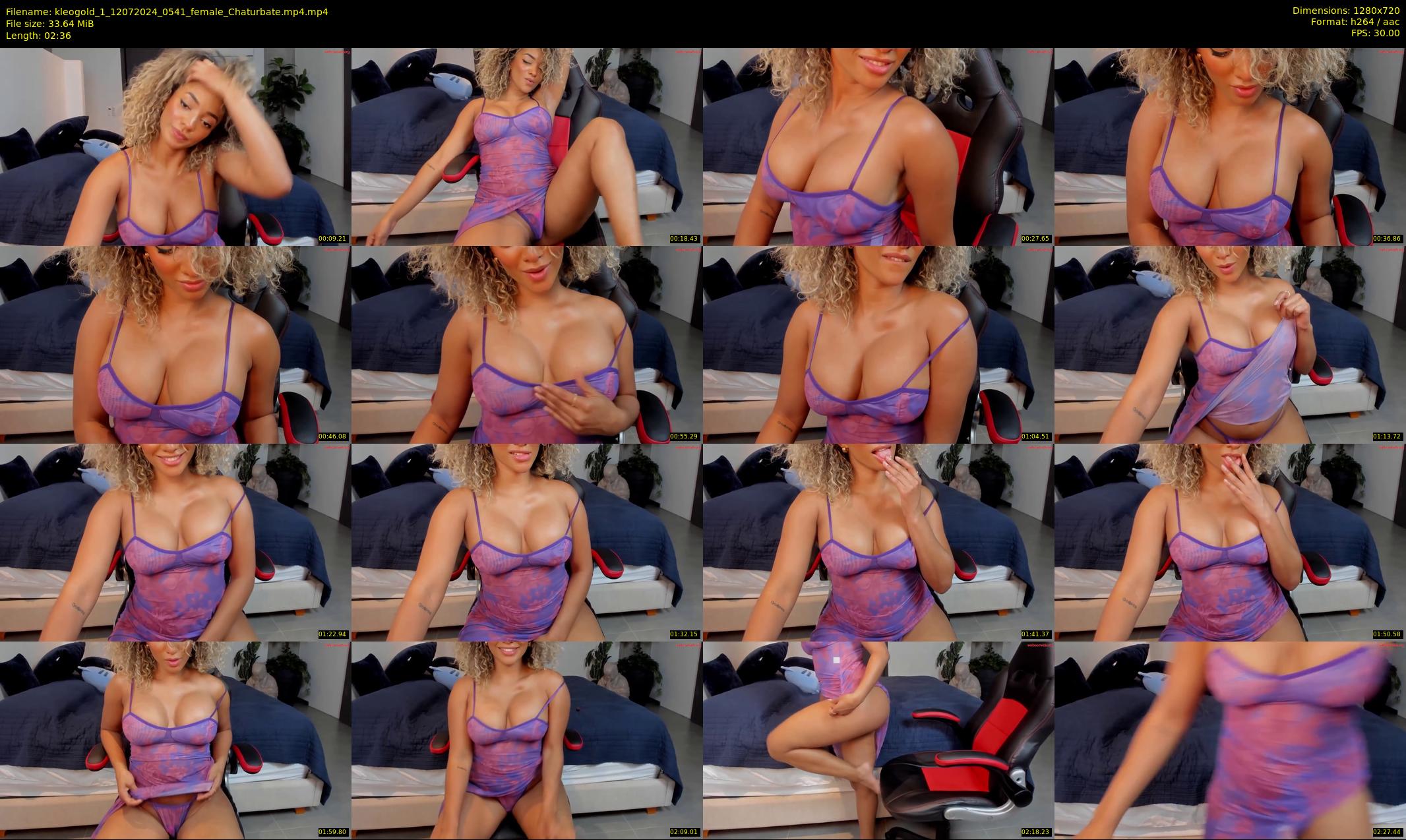 kleogold_1 — 3 minute Chaturbate female cam show recording, 720p, Jul 12, 2024
