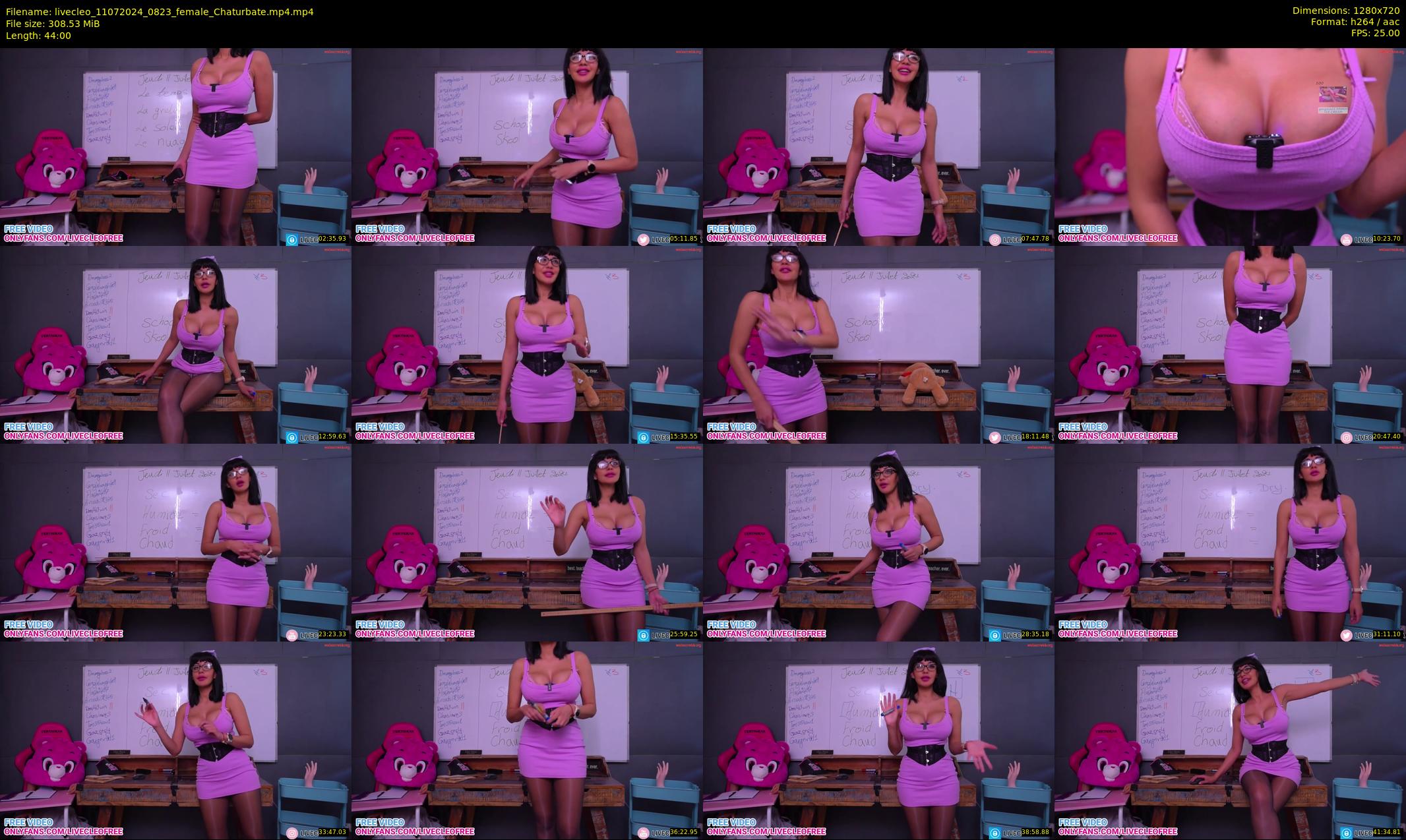 livecleo — 44 minute Chaturbate female cam show recording, 720p, Jul 11, 2024