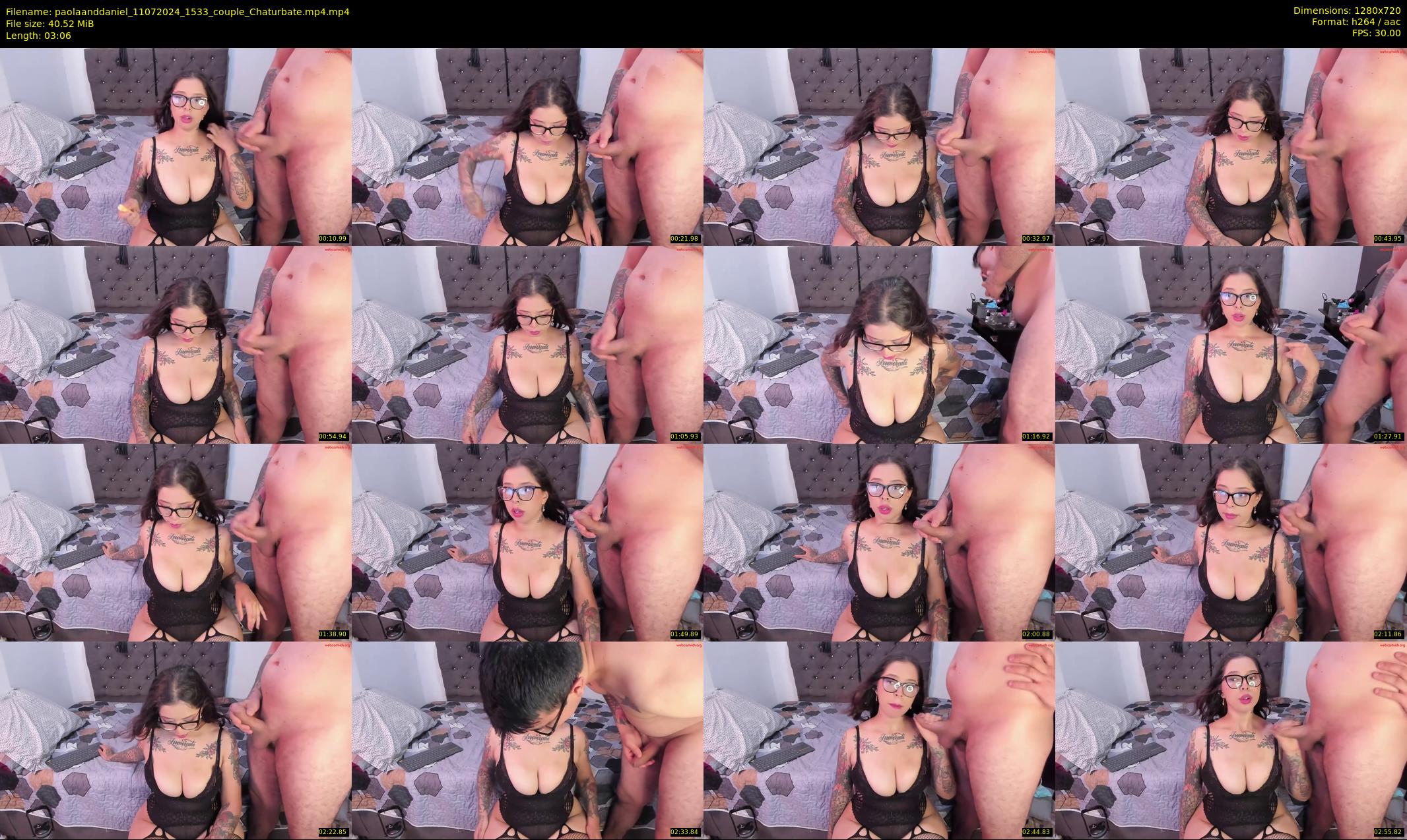 paolaanddaniel — 4 minute Chaturbate couple cam show recording, 720p, Jul 11, 2024