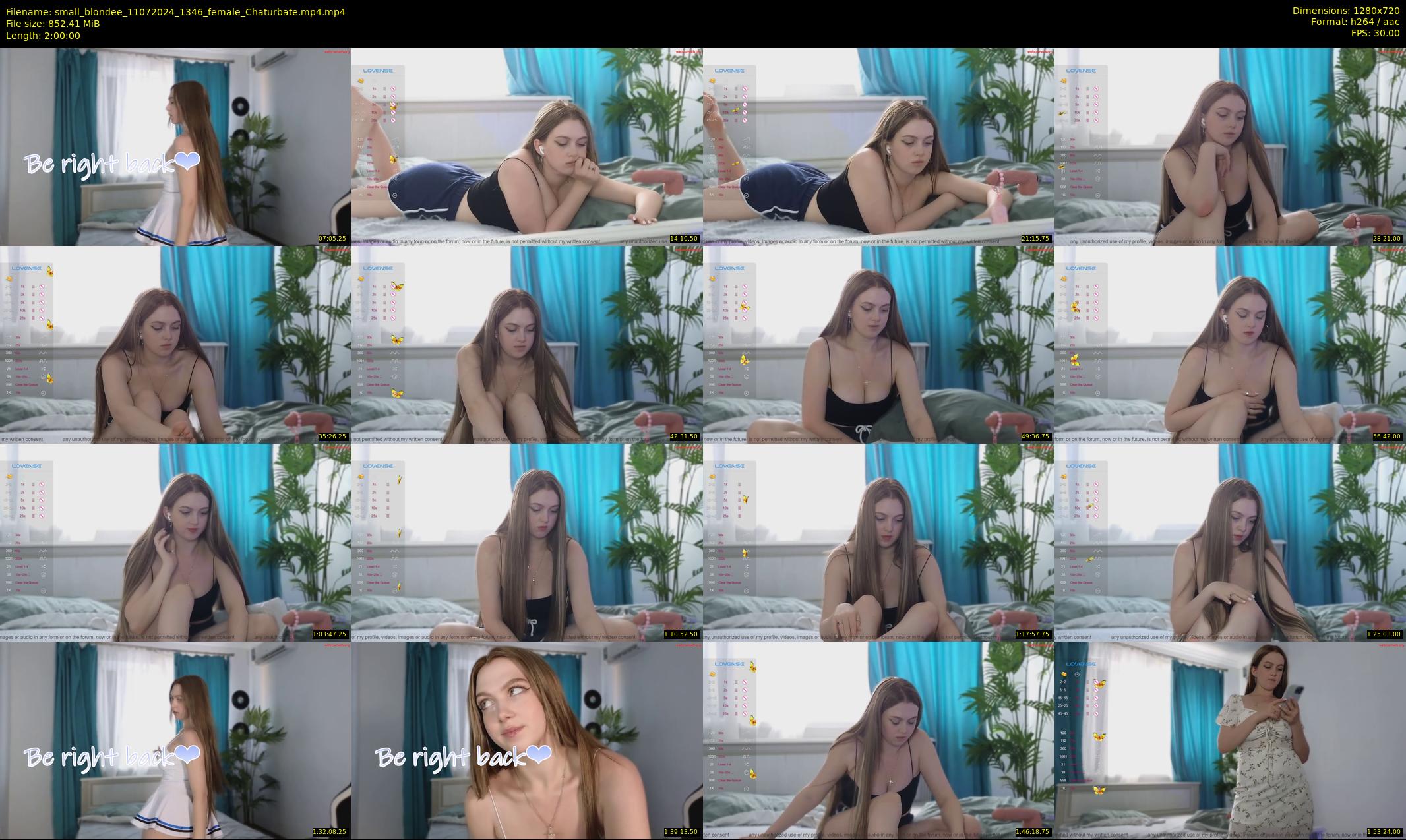 small_blondee — 120 minute Chaturbate female cam show recording, 720p, Jul 11, 2024