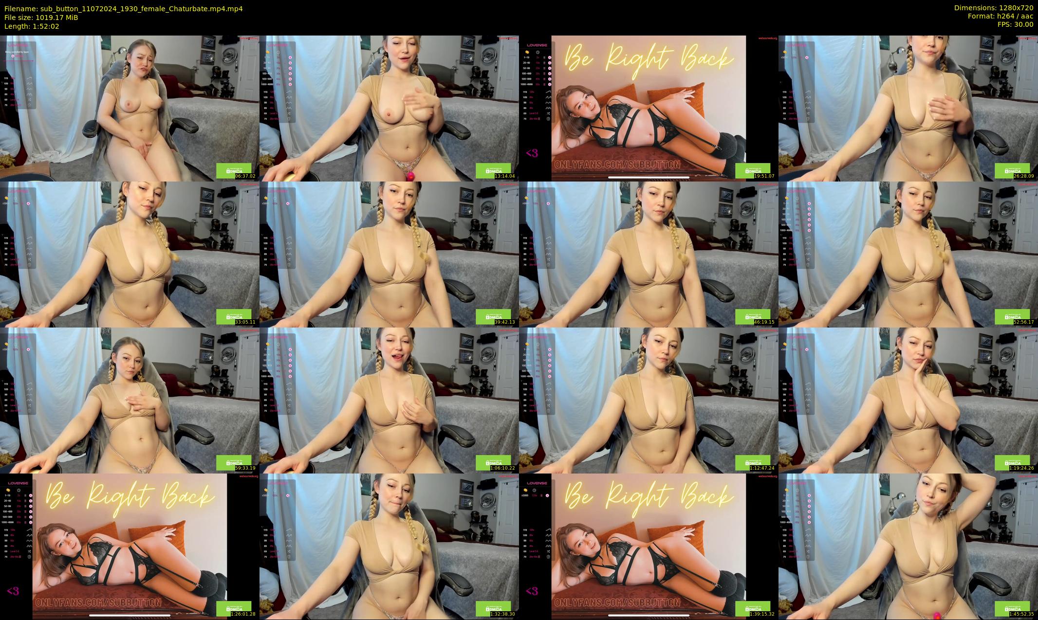 sub_button — 113 minute Chaturbate female cam show recording, 720p, Jul 11, 2024