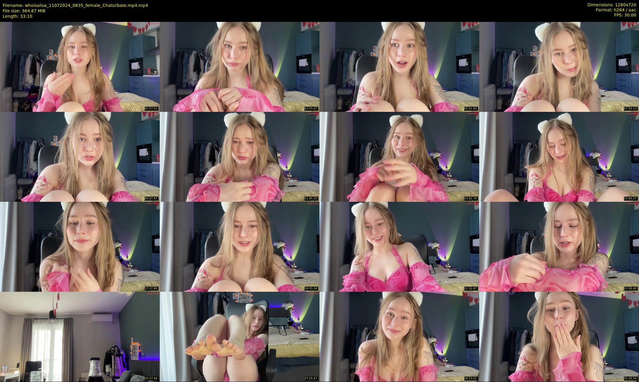 whoisalisa — 34 minute Chaturbate female cam show recording, 720p, Jul 11, 2024