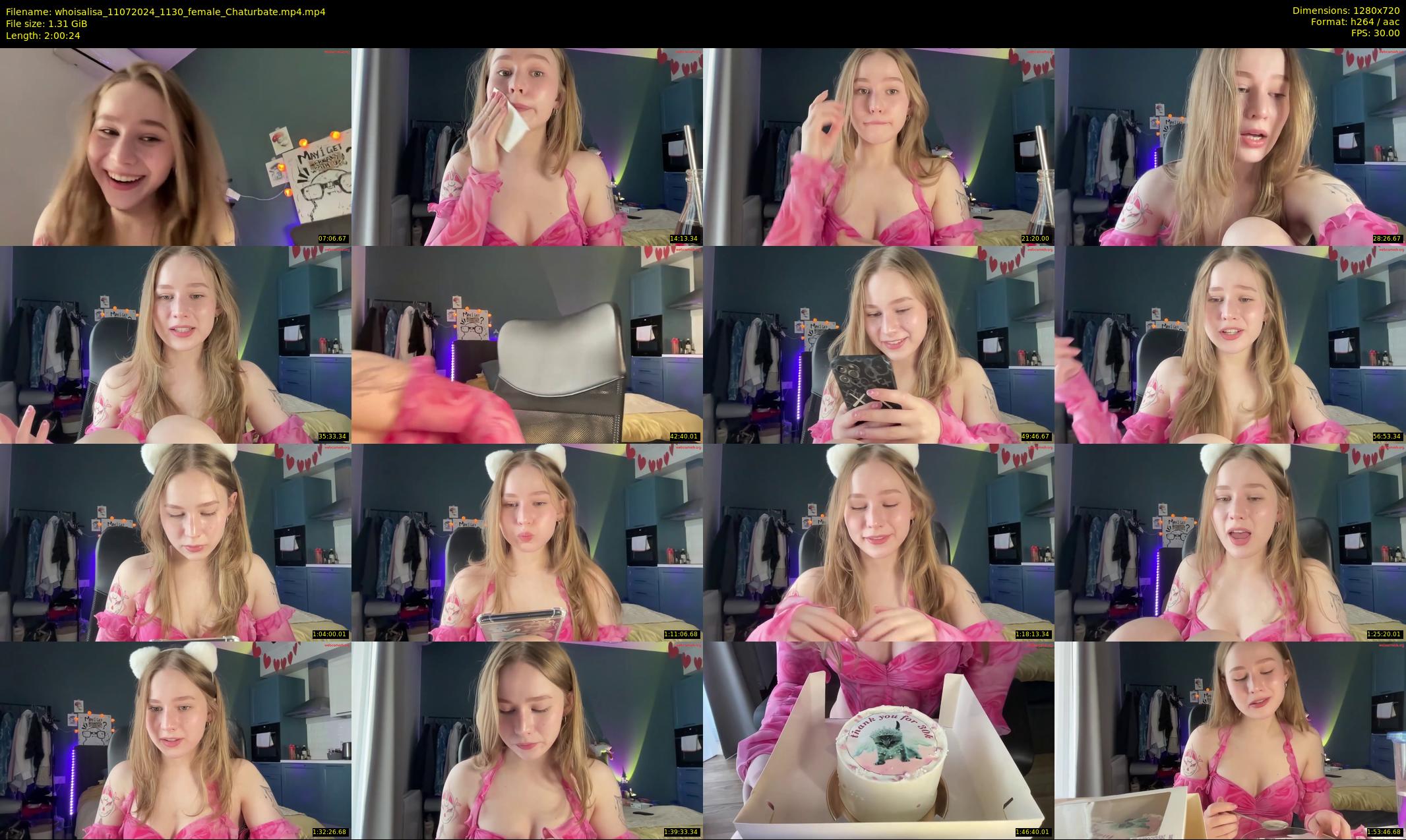 whoisalisa — 121 minute Chaturbate female cam show recording, 720p, Jul 11, 2024