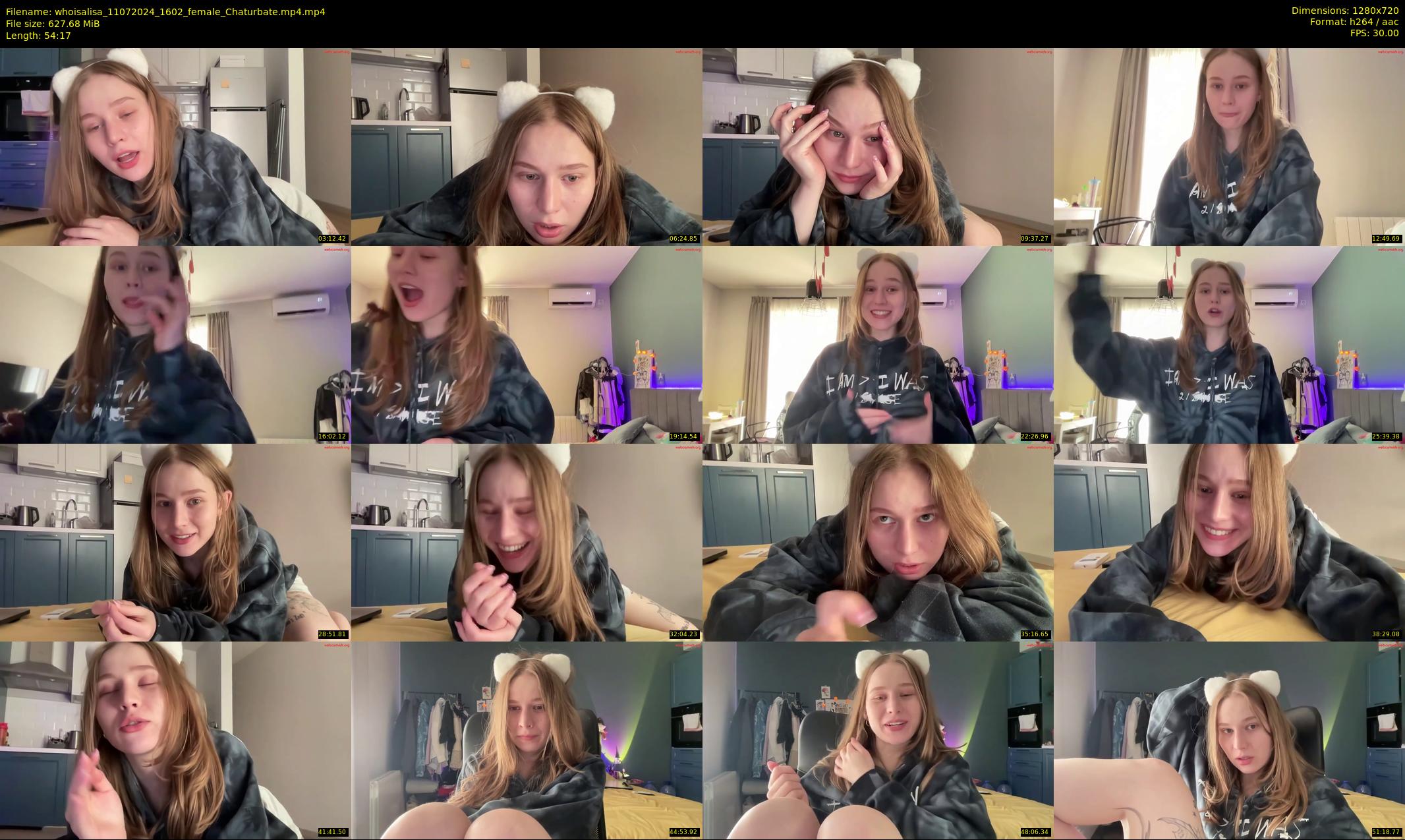 whoisalisa — 55 minute Chaturbate female cam show recording, 720p, Jul 11, 2024