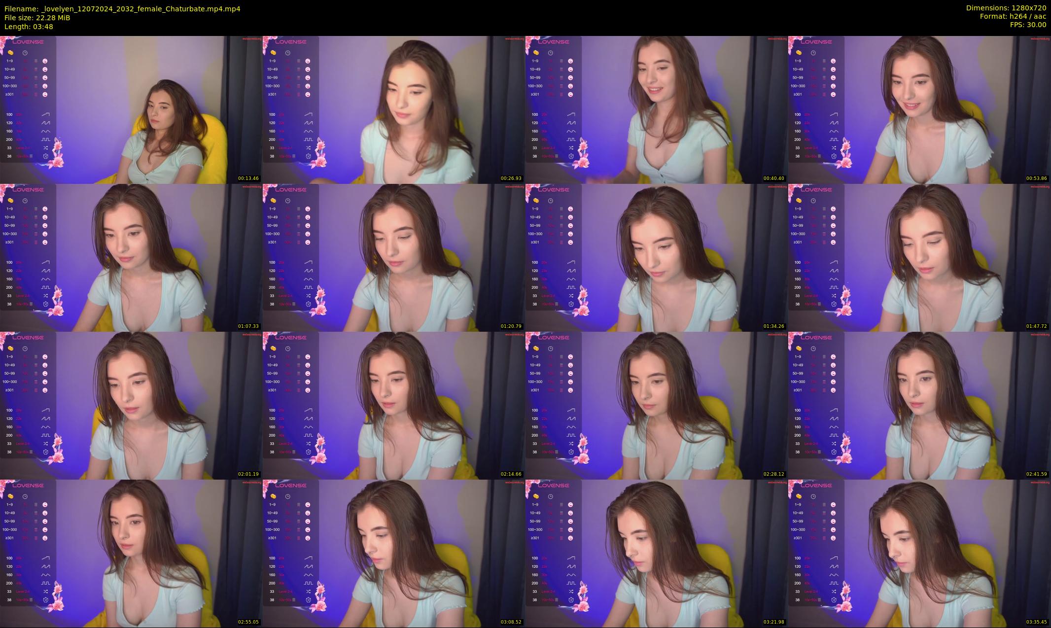 _lovelyen — 4 minute Chaturbate female cam show recording, 720p, Jul 12, 2024