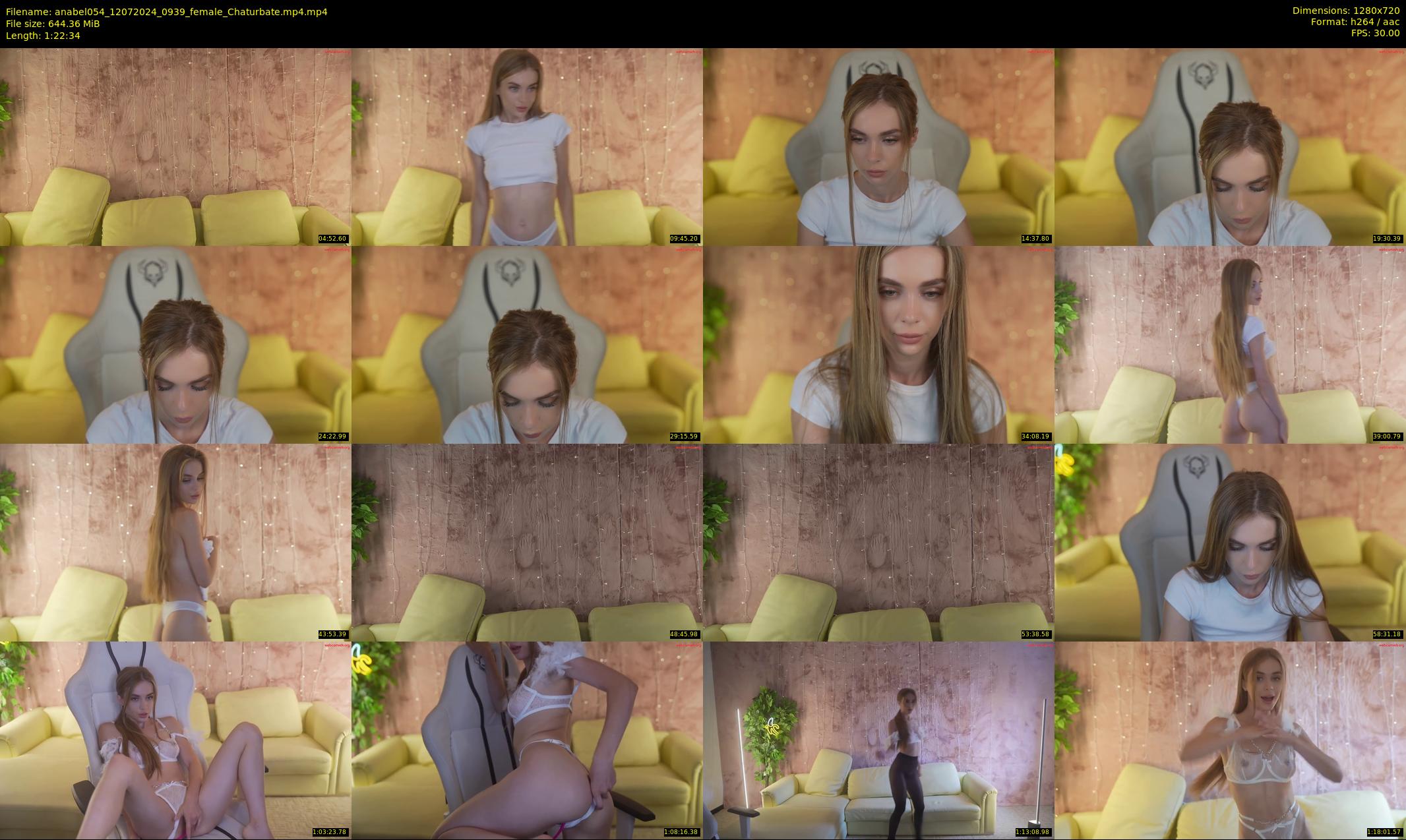 anabel054 — 83 minute Chaturbate female cam show recording, 720p, Jul 12, 2024