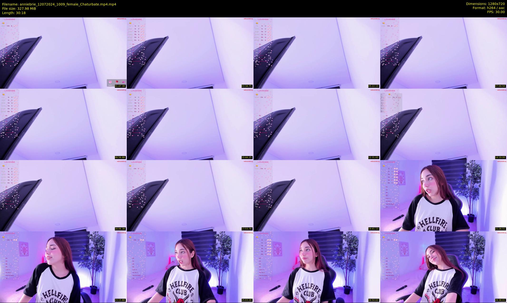 anniebrie — 31 minute Chaturbate female cam show recording, 720p, Jul 12, 2024