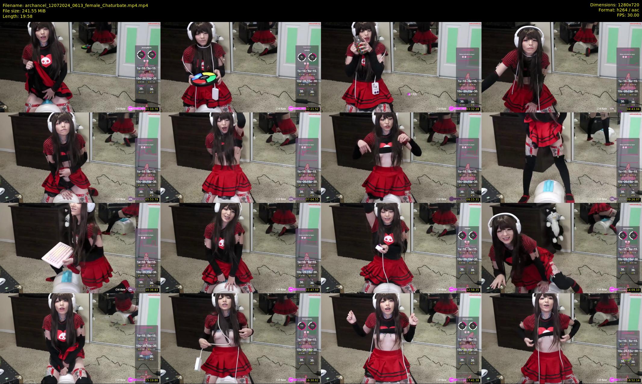 archancel — 20 minute Chaturbate female cam show recording, 720p, Jul 12, 2024