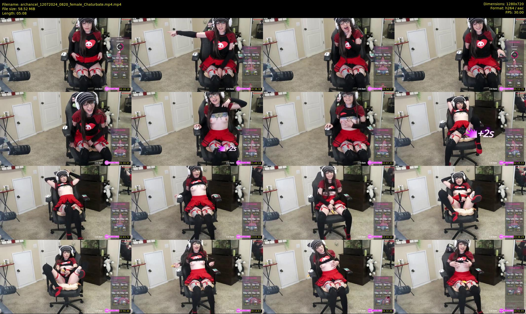 archancel — 6 minute Chaturbate female cam show recording, 720p, Jul 12, 2024