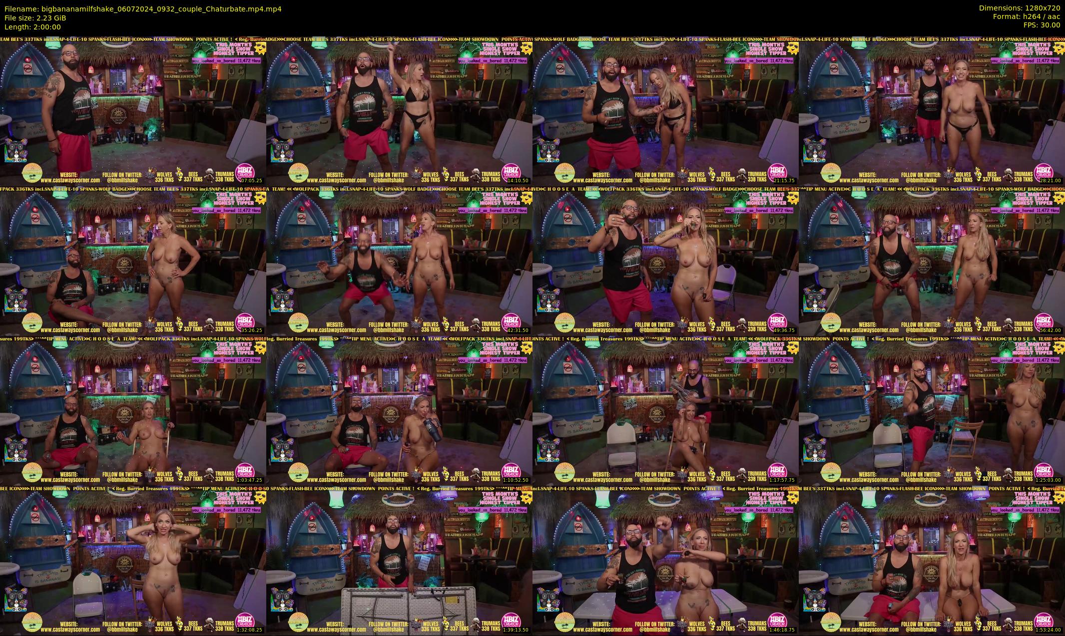 bigbananamilfshake — 120 minute Chaturbate couple cam show recording, 720p, Jul 6, 2024