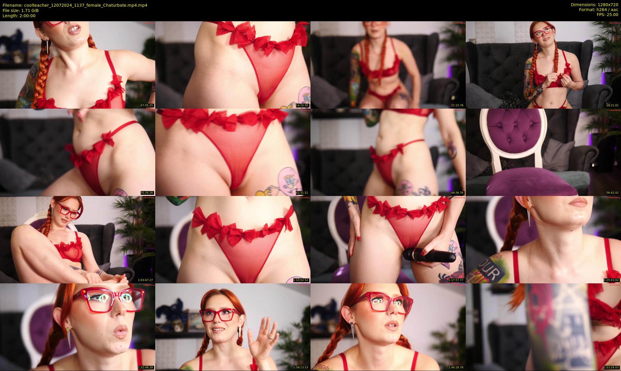 coolteacher — 120 minute Chaturbate female cam show recording, 720p, Jul 12, 2024