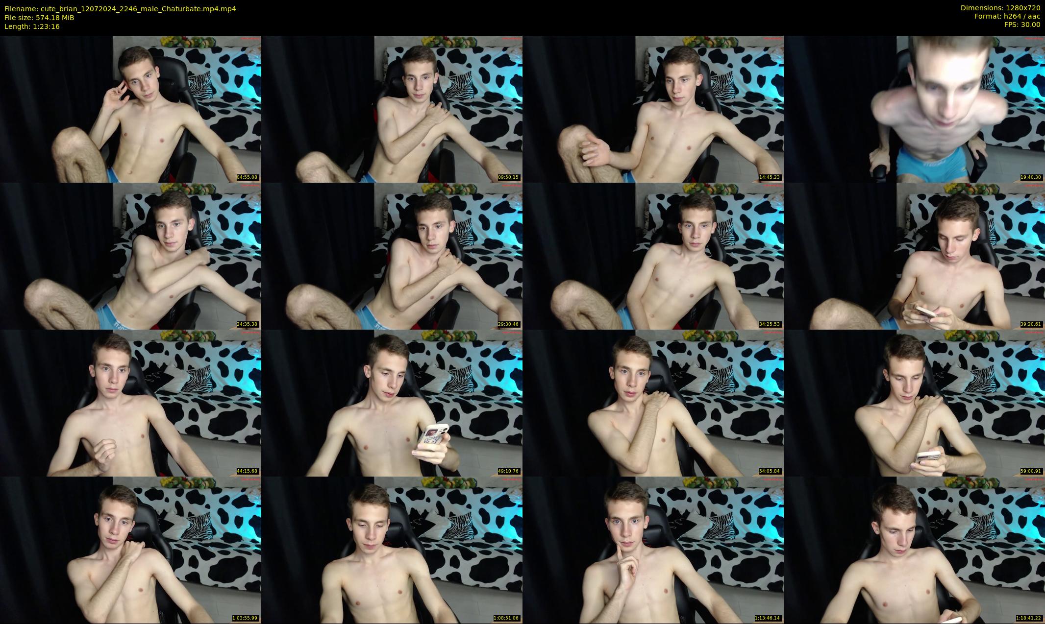 cute_brian — 84 minute Chaturbate male cam show recording, 720p, Jul 12, 2024