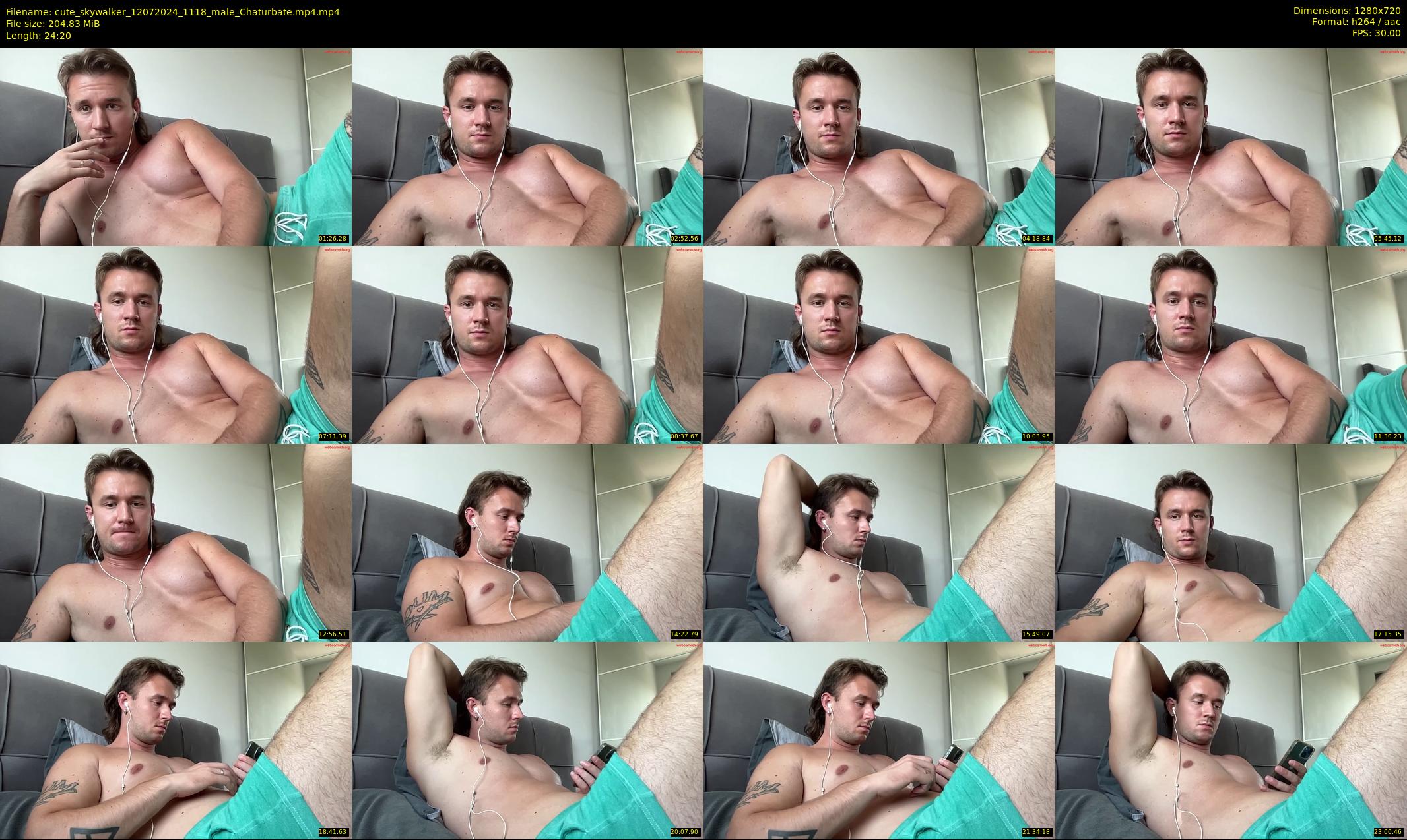 cute_skywalker — 25 minute Chaturbate male cam show recording, 720p, Jul 12, 2024