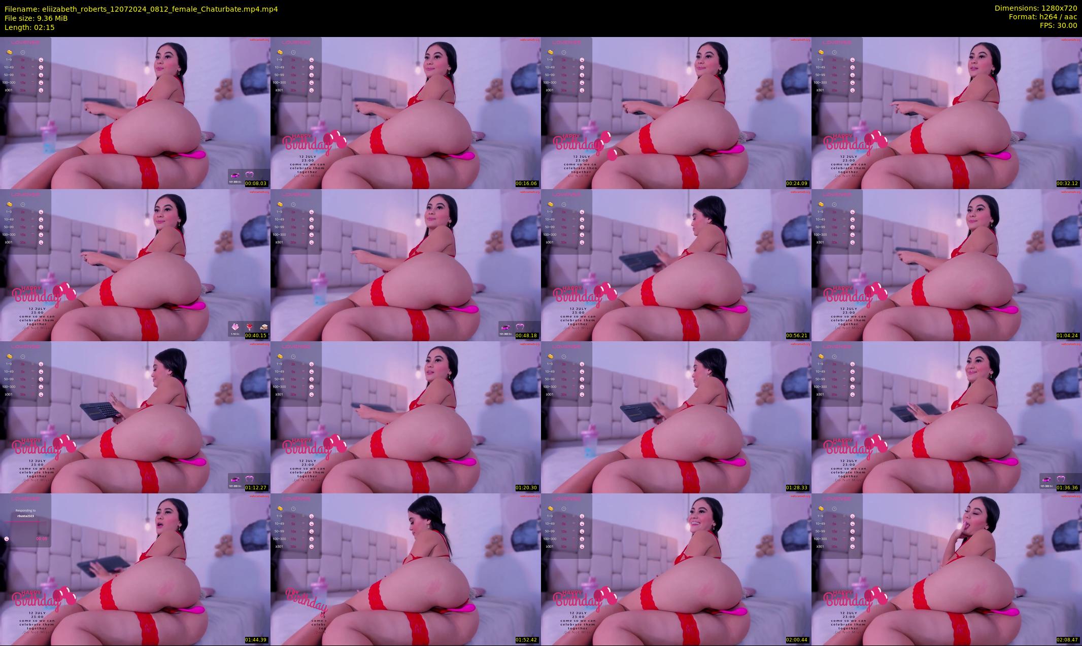 eliizabeth_roberts — 3 minute Chaturbate female cam show recording, 720p, Jul 12, 2024