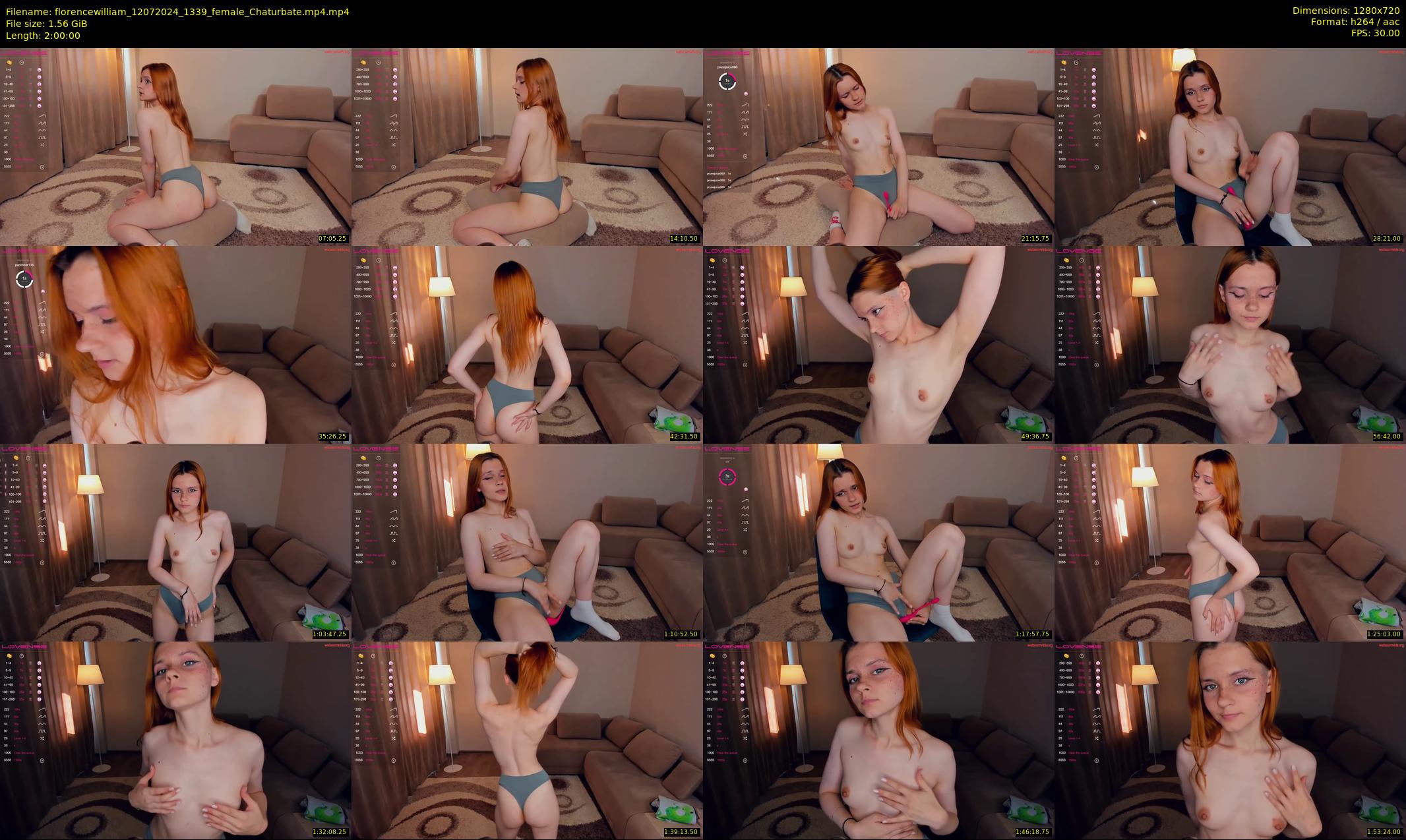 florencewilliam — 120 minute Chaturbate female cam show recording, 720p, Jul 12, 2024