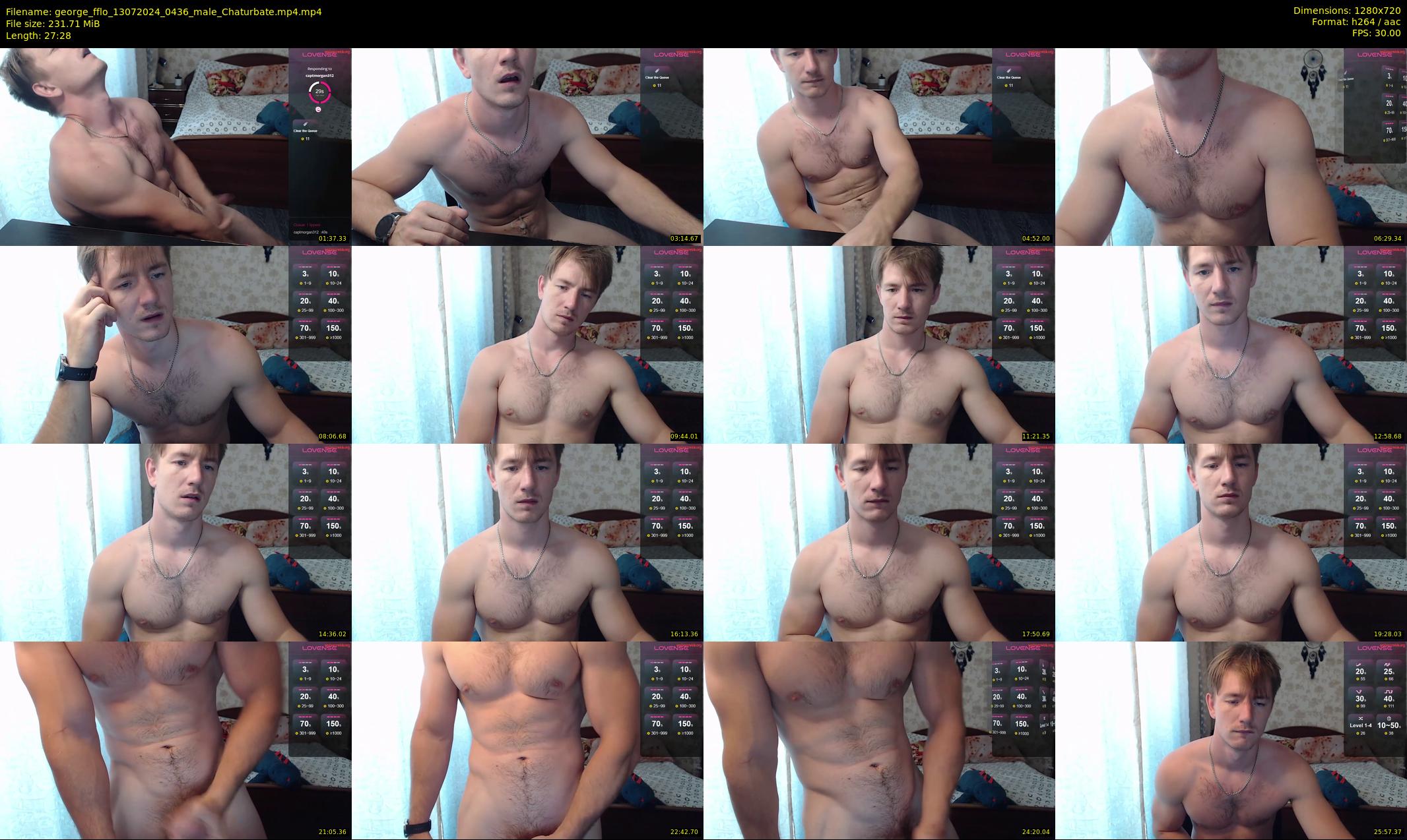 george_fflo — 28 minute Chaturbate male cam show recording, 720p, Jul 13, 2024