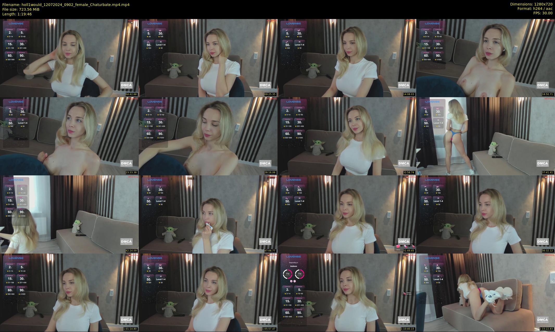 holl1would — 80 minute Chaturbate female cam show recording, 720p, Jul 12, 2024