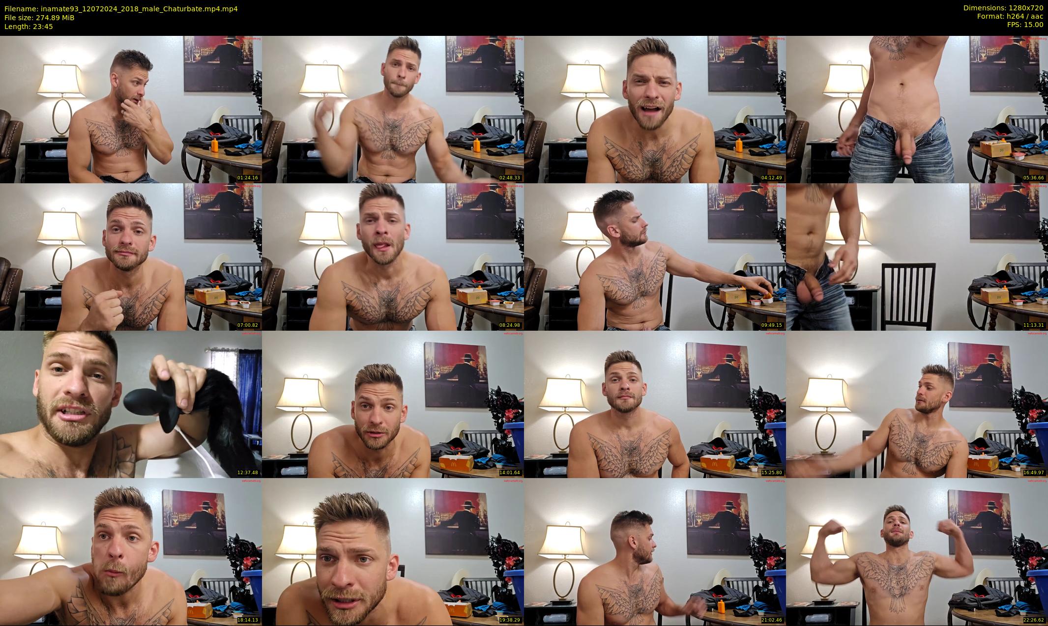 inamate93 — 24 minute Chaturbate male cam show recording, 720p, Jul 12, 2024