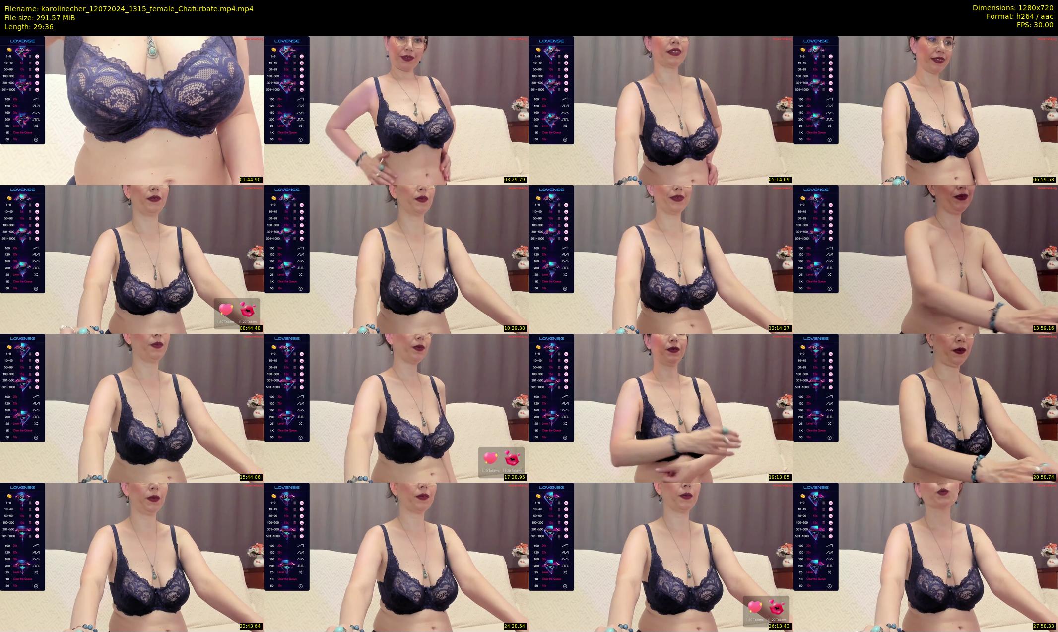 karolinecher — 30 minute Chaturbate female cam show recording, 720p, Jul 12, 2024