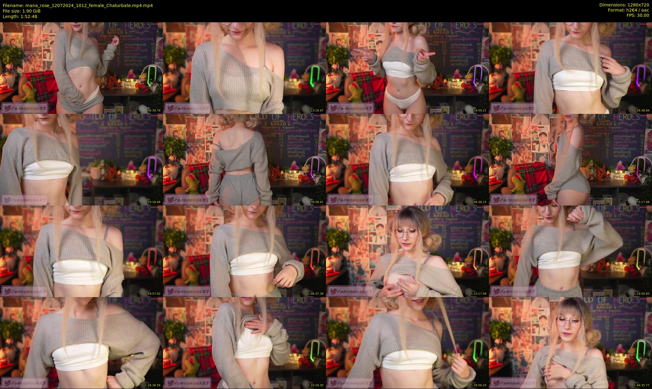 mana_rose — 113 minute Chaturbate female cam show recording, 720p, Jul 12, 2024