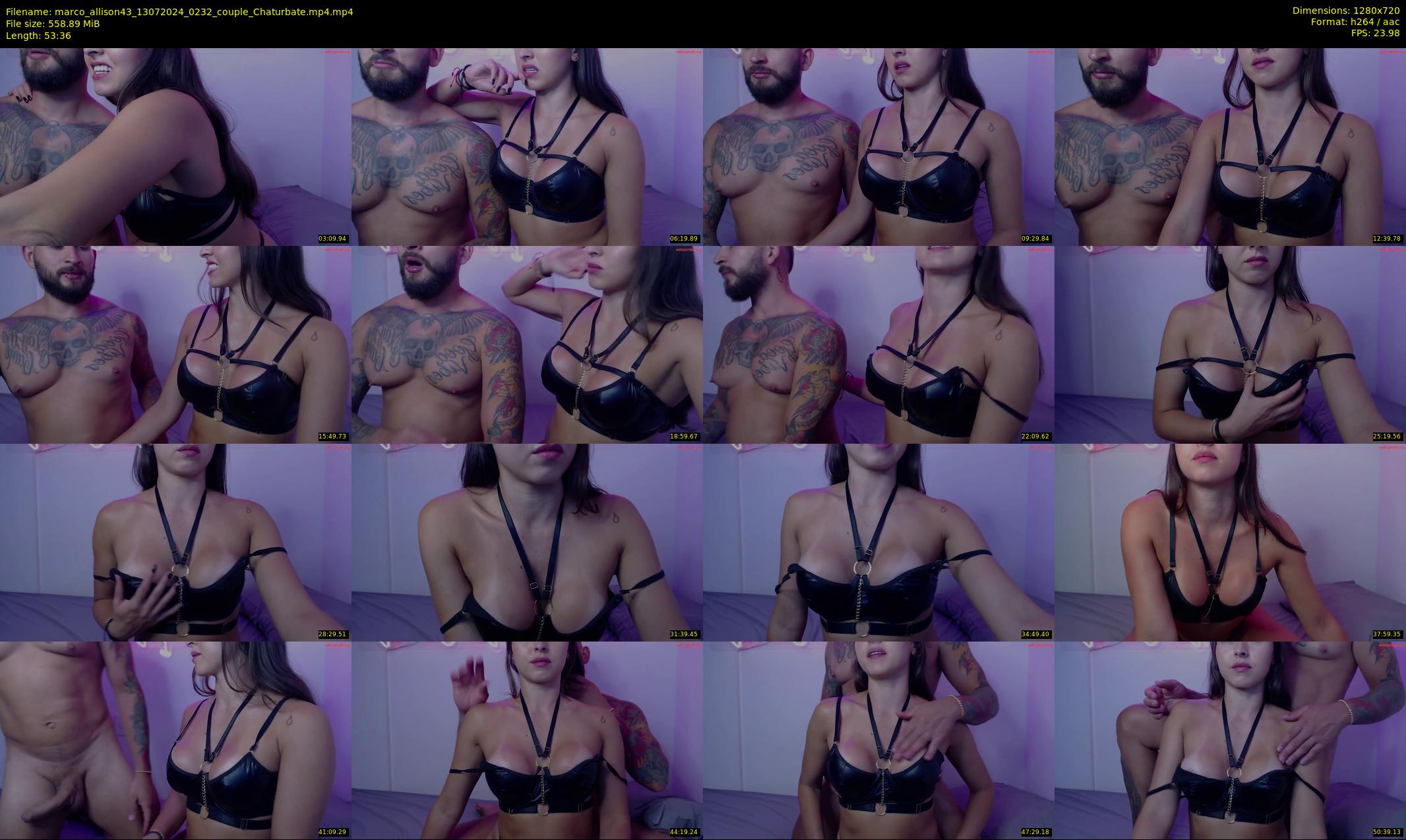 marco_allison43 — 54 minute Chaturbate couple cam show recording, 720p, Jul 13, 2024