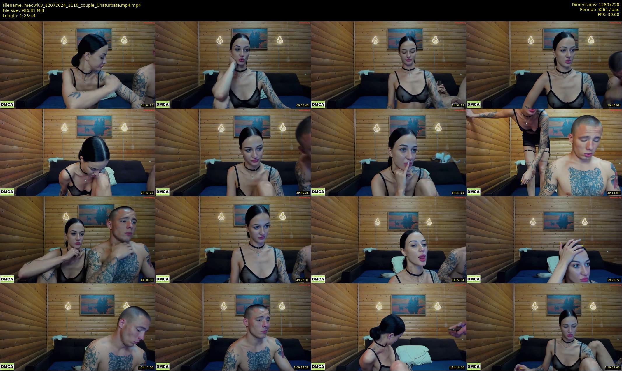 meowluv — 84 minute Chaturbate couple cam show recording, 720p, Jul 12, 2024