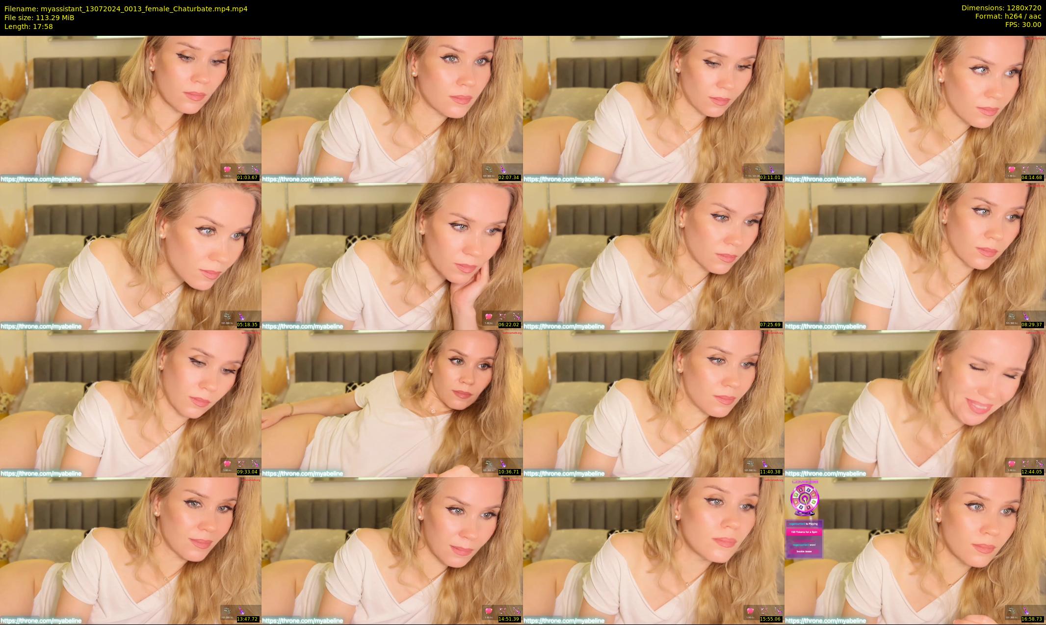 myassistant — 18 minute Chaturbate female cam show recording, 720p, Jul 13, 2024