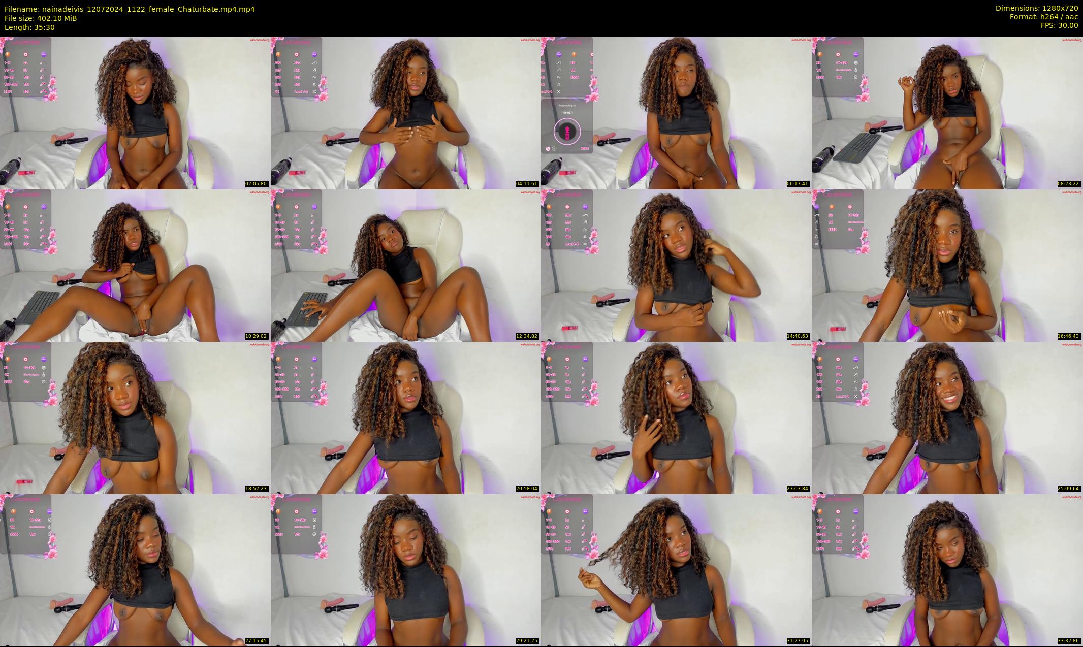nainadeivis — 36 minute Chaturbate female cam show recording, 720p, Jul 12, 2024