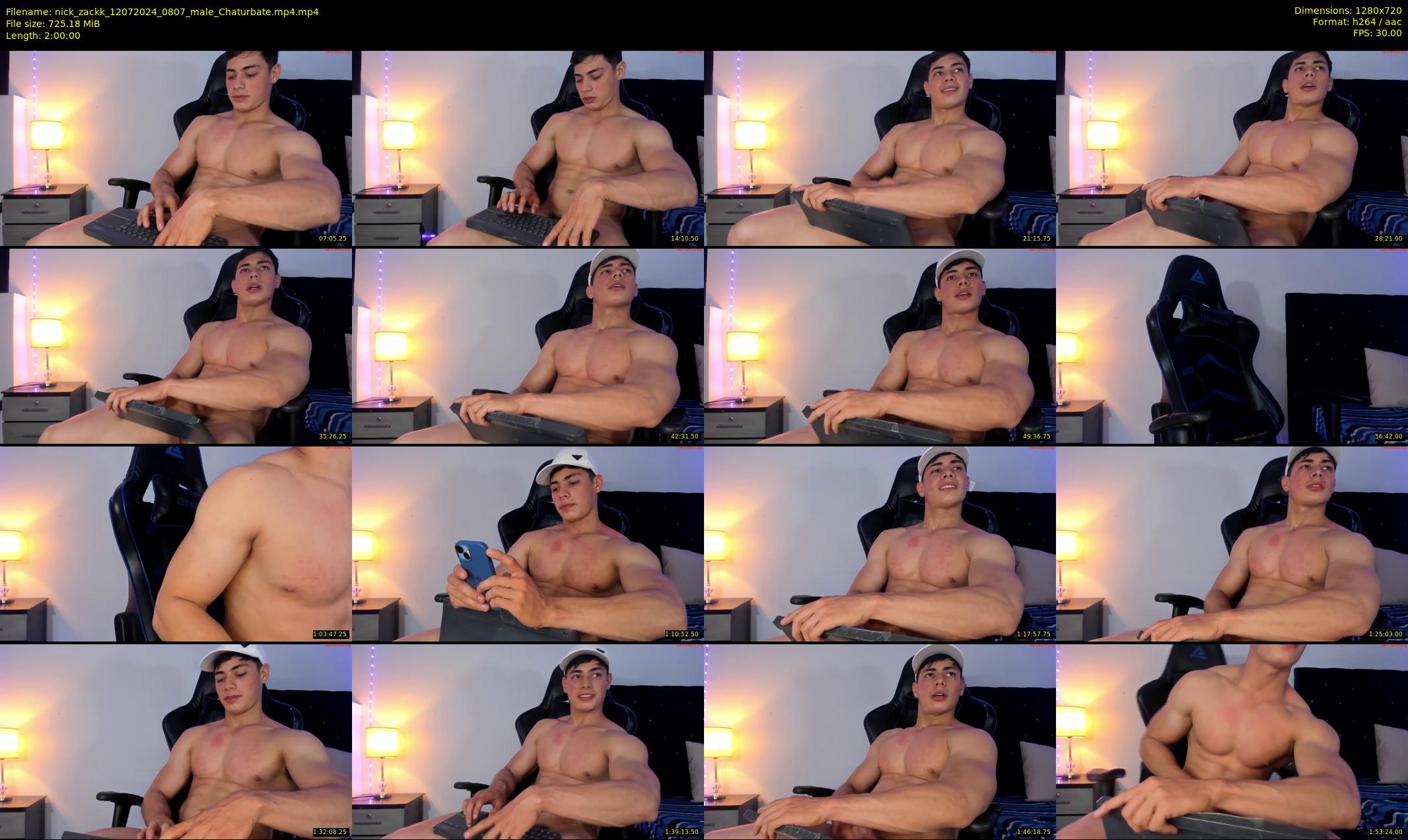 nick_zackk — 120 minute Chaturbate male cam show recording, 720p, Jul 12, 2024