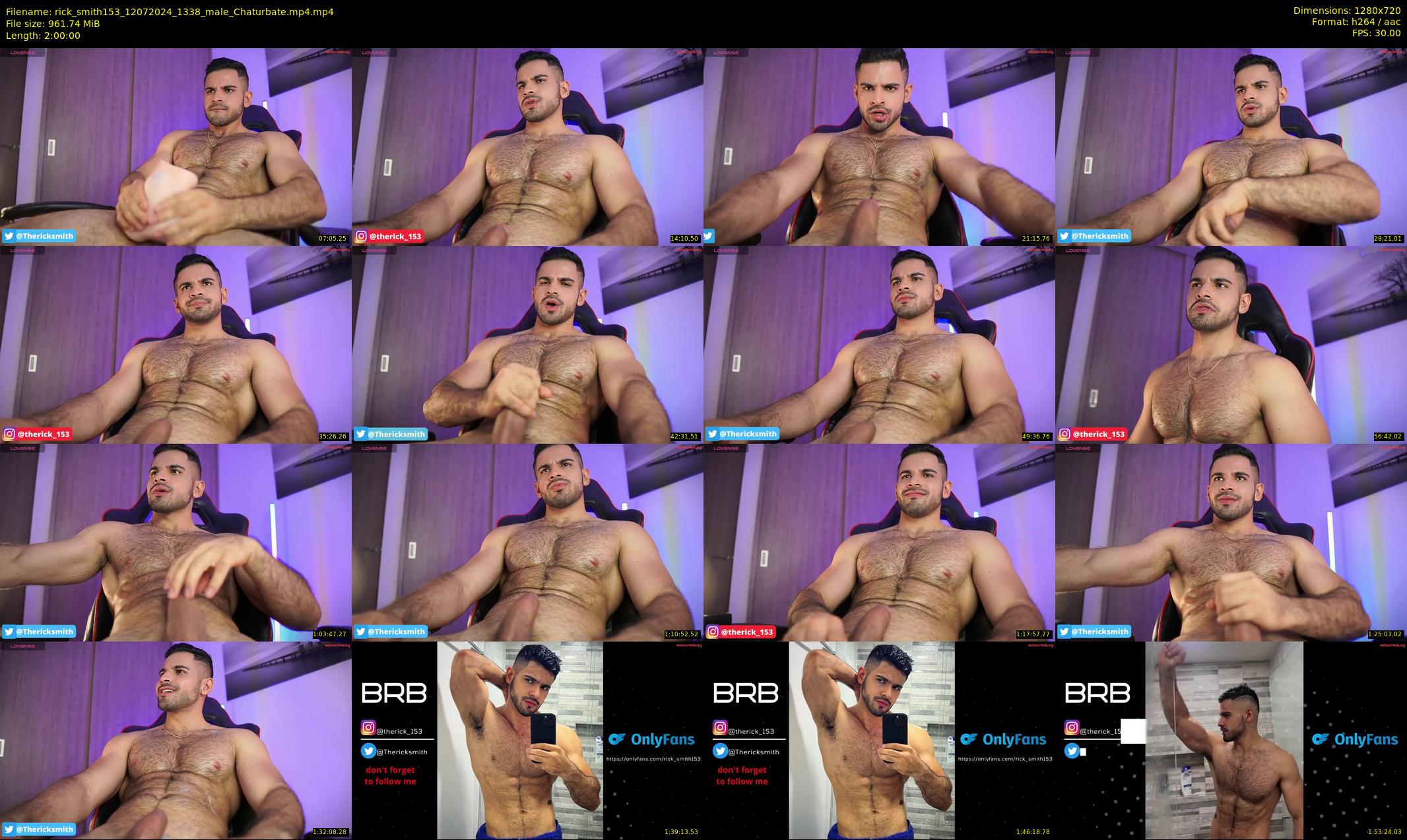 rick_smith153 — 120 minute Chaturbate male cam show recording, 720p, Jul 12, 2024