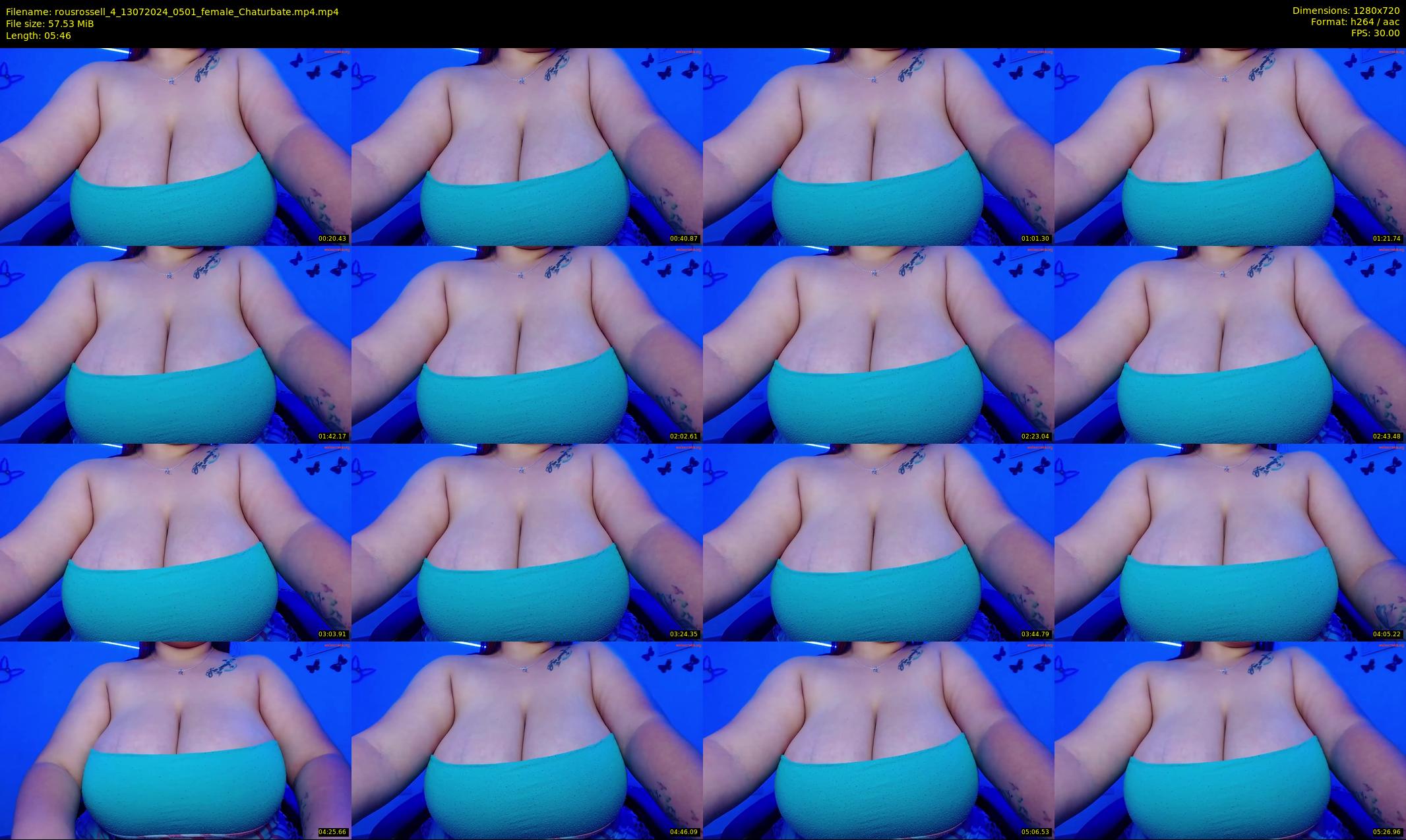 rousrossell_4 — 6 minute Chaturbate female cam show recording, 720p, Jul 13, 2024