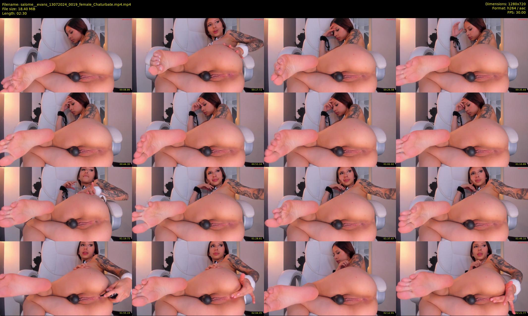 salome__evans — 3 minute Chaturbate female cam show recording, 720p, Jul 13, 2024
