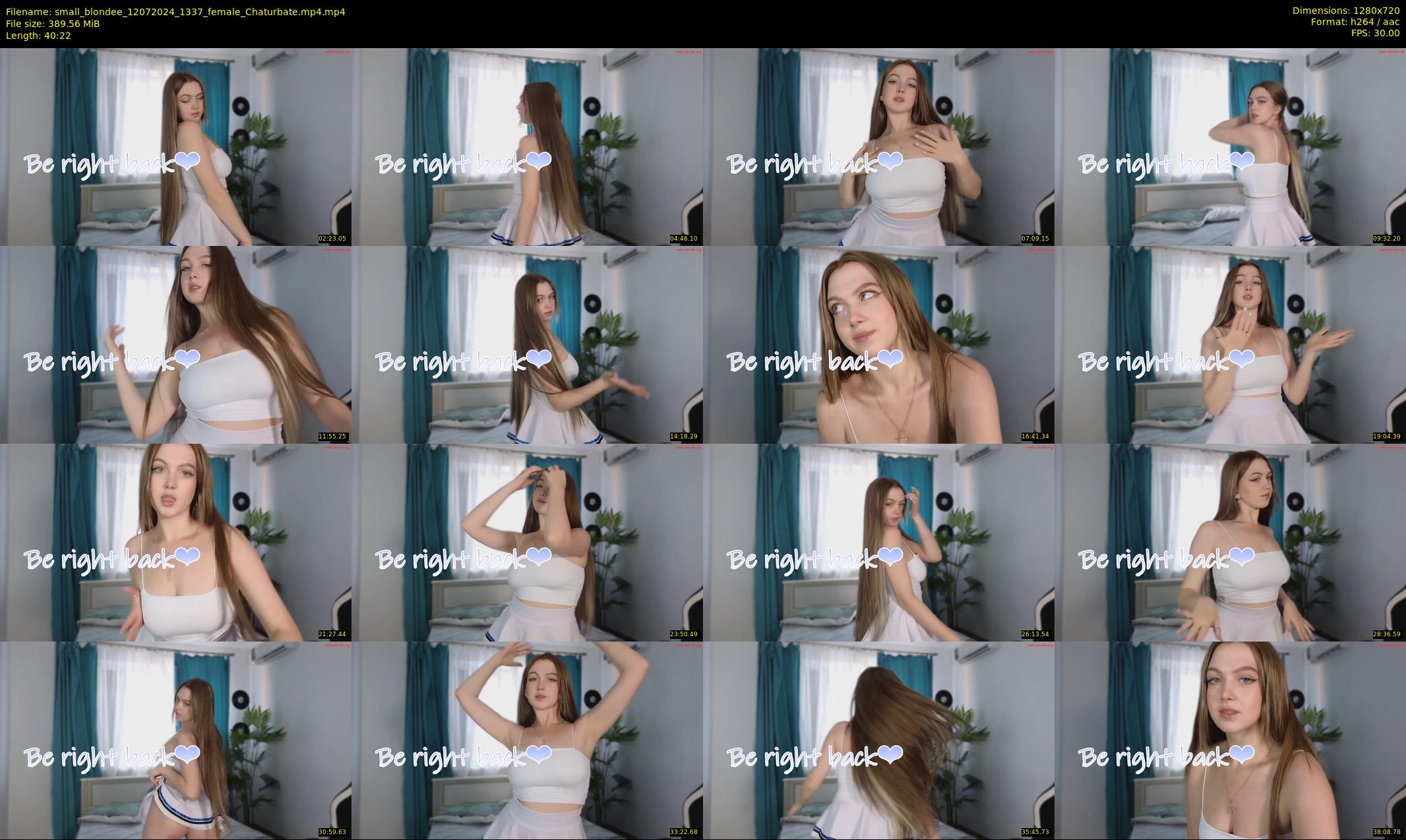 small_blondee — 41 minute Chaturbate female cam show recording, 720p, Jul 12, 2024