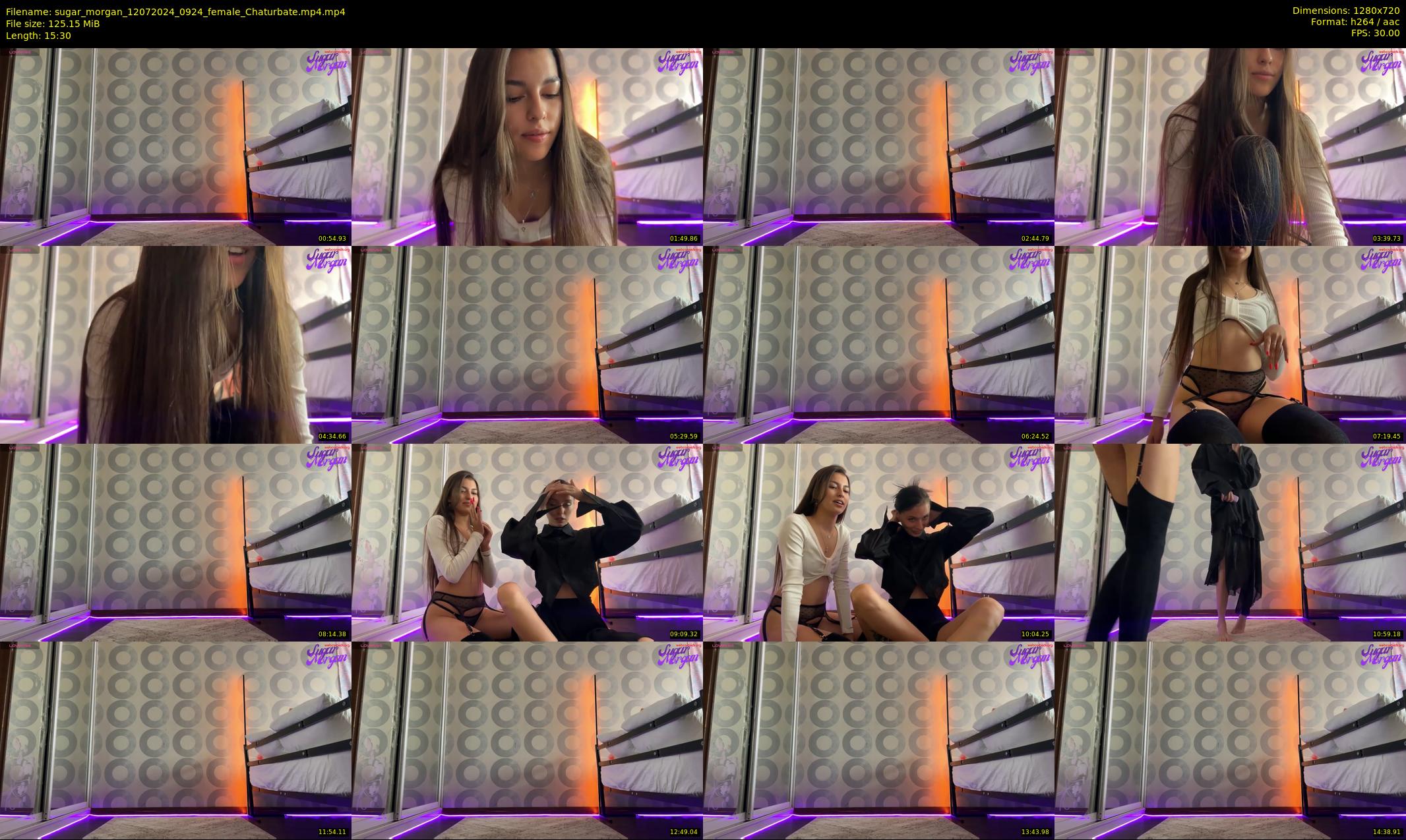 sugar_morgan — 16 minute Chaturbate female cam show recording, 720p, Jul 12, 2024