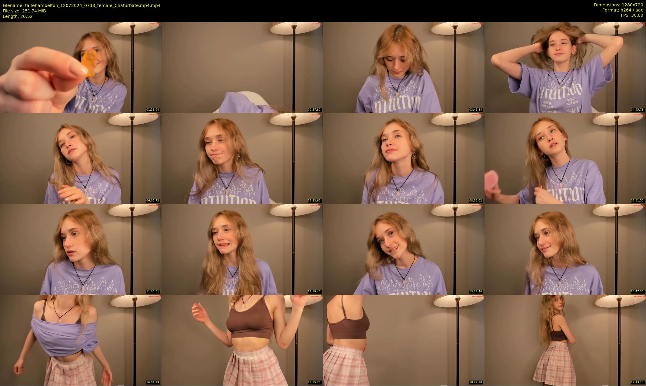 taitehambelton — 21 minute Chaturbate female cam show recording, 720p, Jul 12, 2024