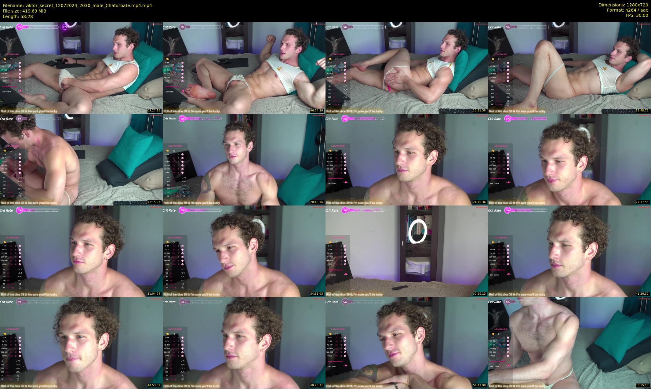 viktor_secret — 59 minute Chaturbate male cam show recording, 720p, Jul 12, 2024