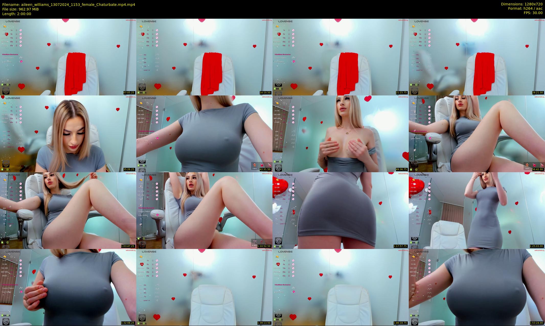 aileen_williams — 120 minute Chaturbate female cam show recording, 720p, Jul 13, 2024