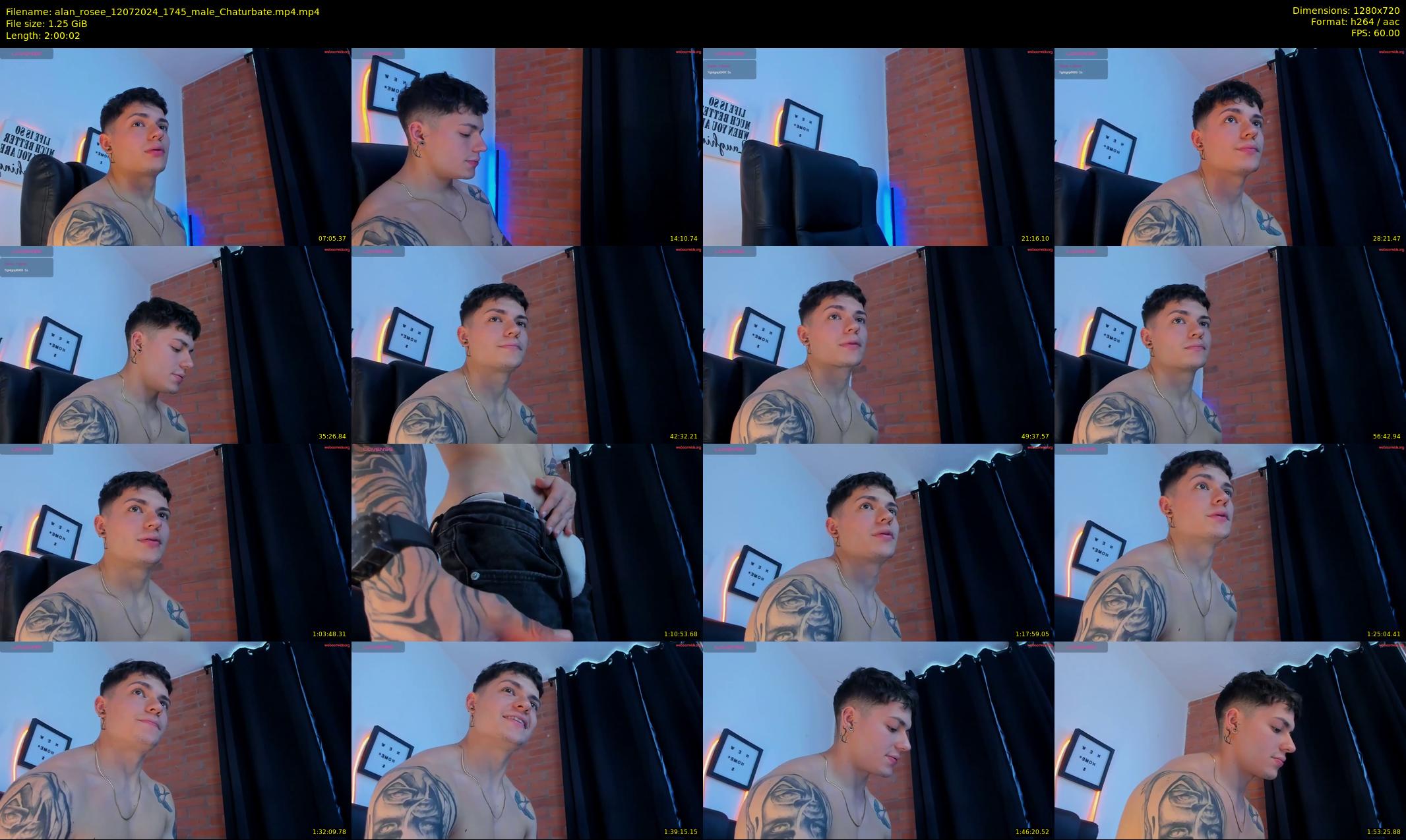 alan_rosee — 121 minute Chaturbate male cam show recording, 720p, Jul 12, 2024