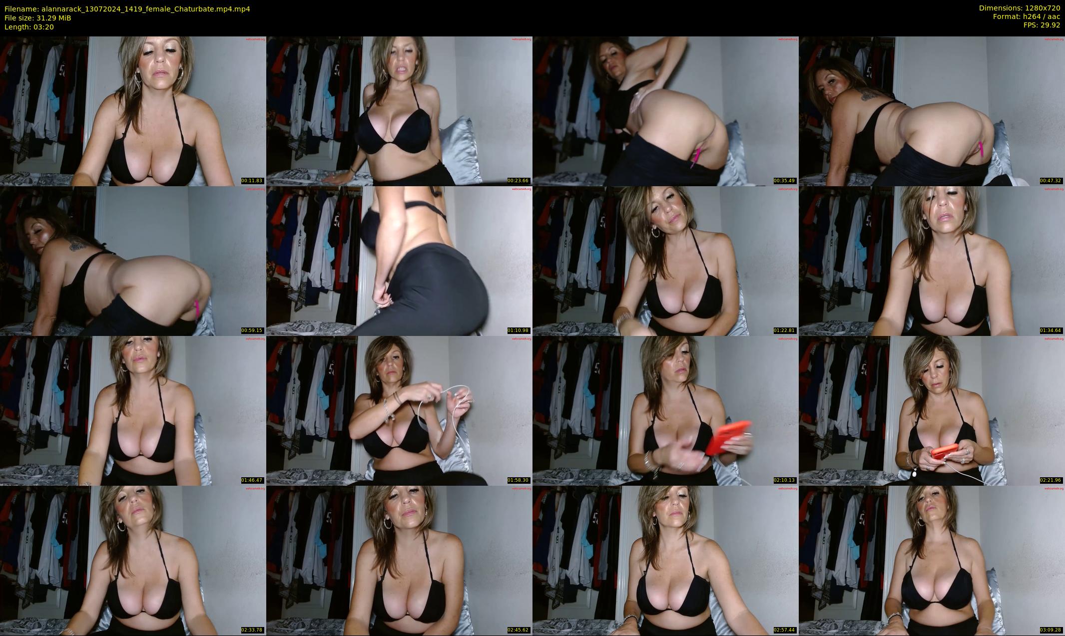alannarack — 4 minute Chaturbate female cam show recording, 720p, Jul 13, 2024