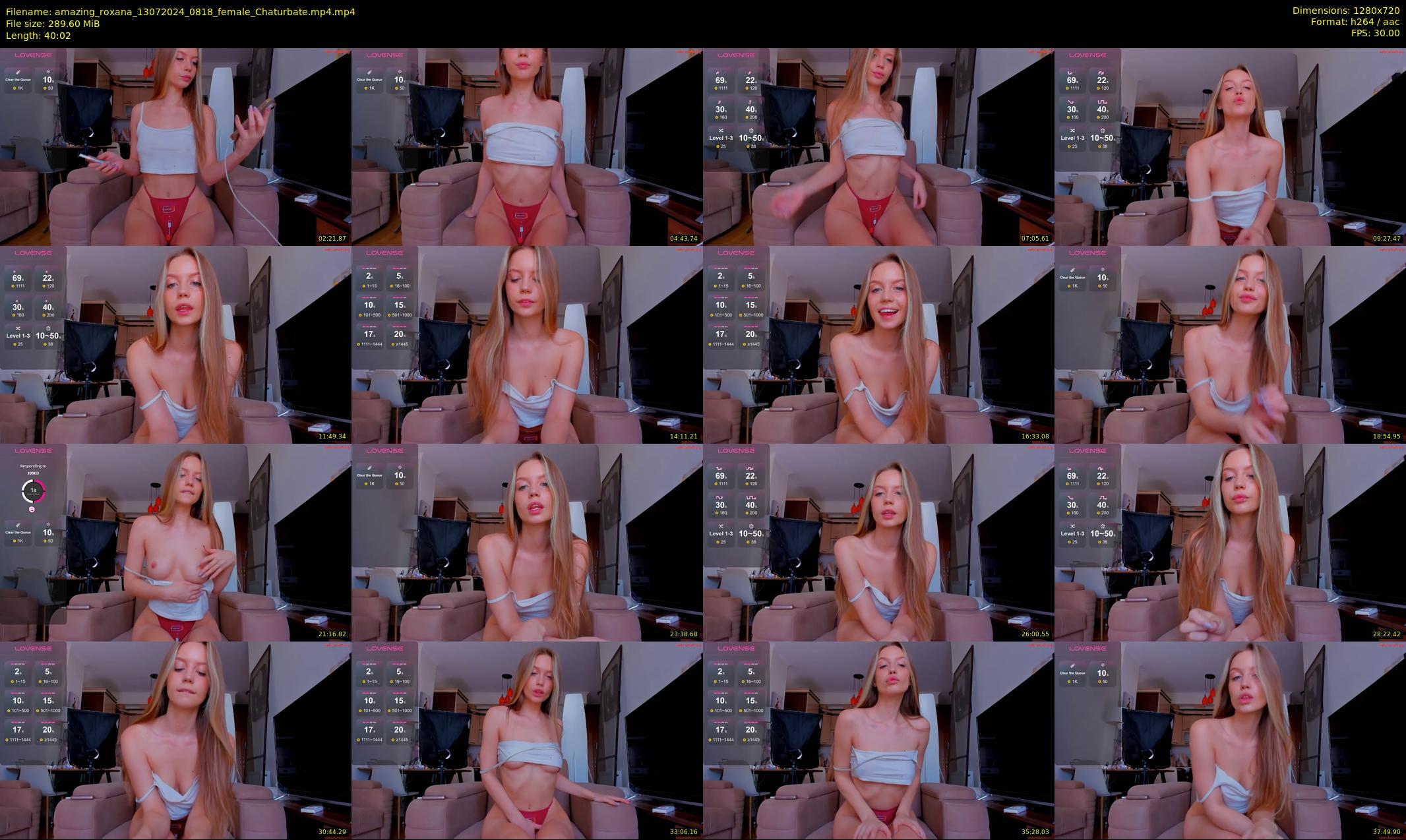 amazing_roxana — 41 minute Chaturbate female cam show recording, 720p, Jul 13, 2024