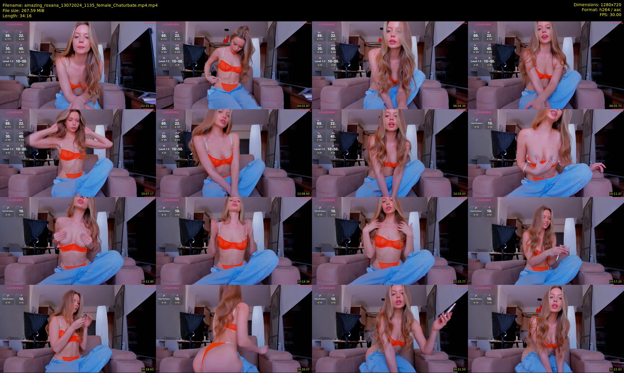 amazing_roxana — 35 minute Chaturbate female cam show recording, 720p, Jul 13, 2024
