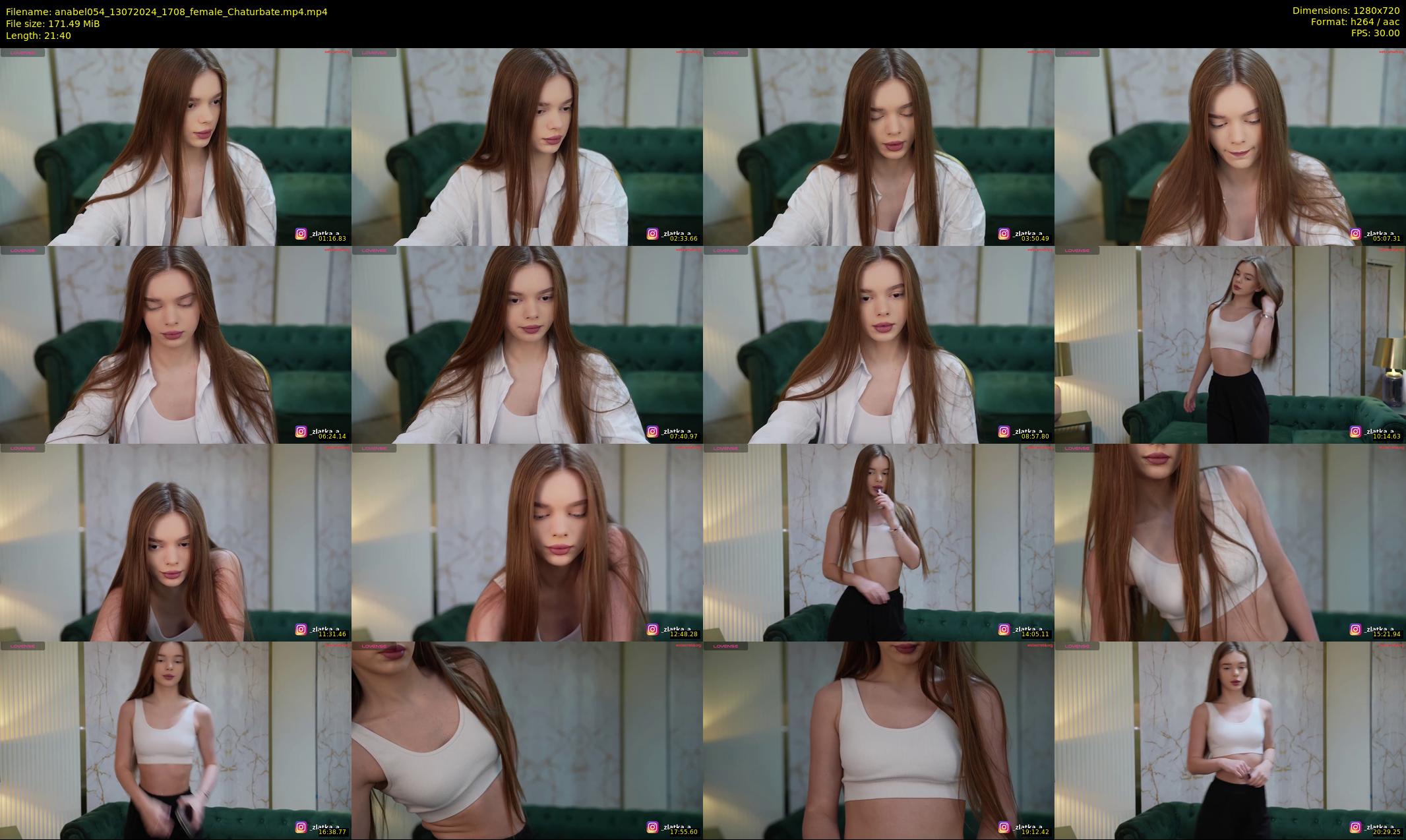 anabel054 — 22 minute Chaturbate female cam show recording, 720p, Jul 13, 2024