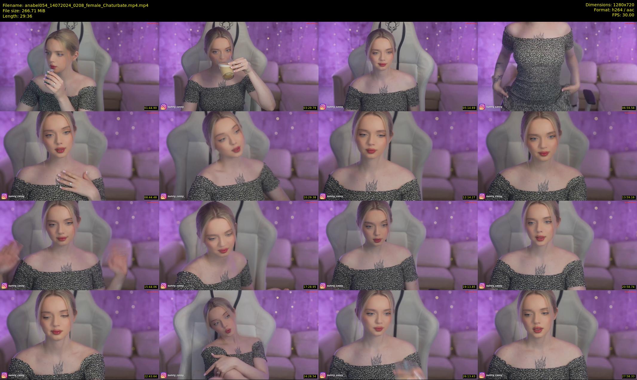 anabel054 — 30 minute Chaturbate female cam show recording, 720p, Jul 14, 2024