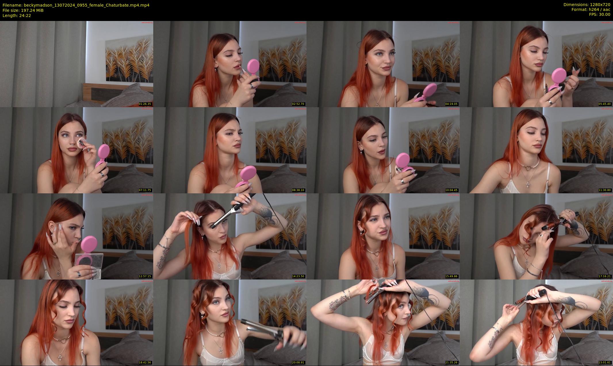 beckymadson — 25 minute Chaturbate female cam show recording, 720p, Jul 13, 2024