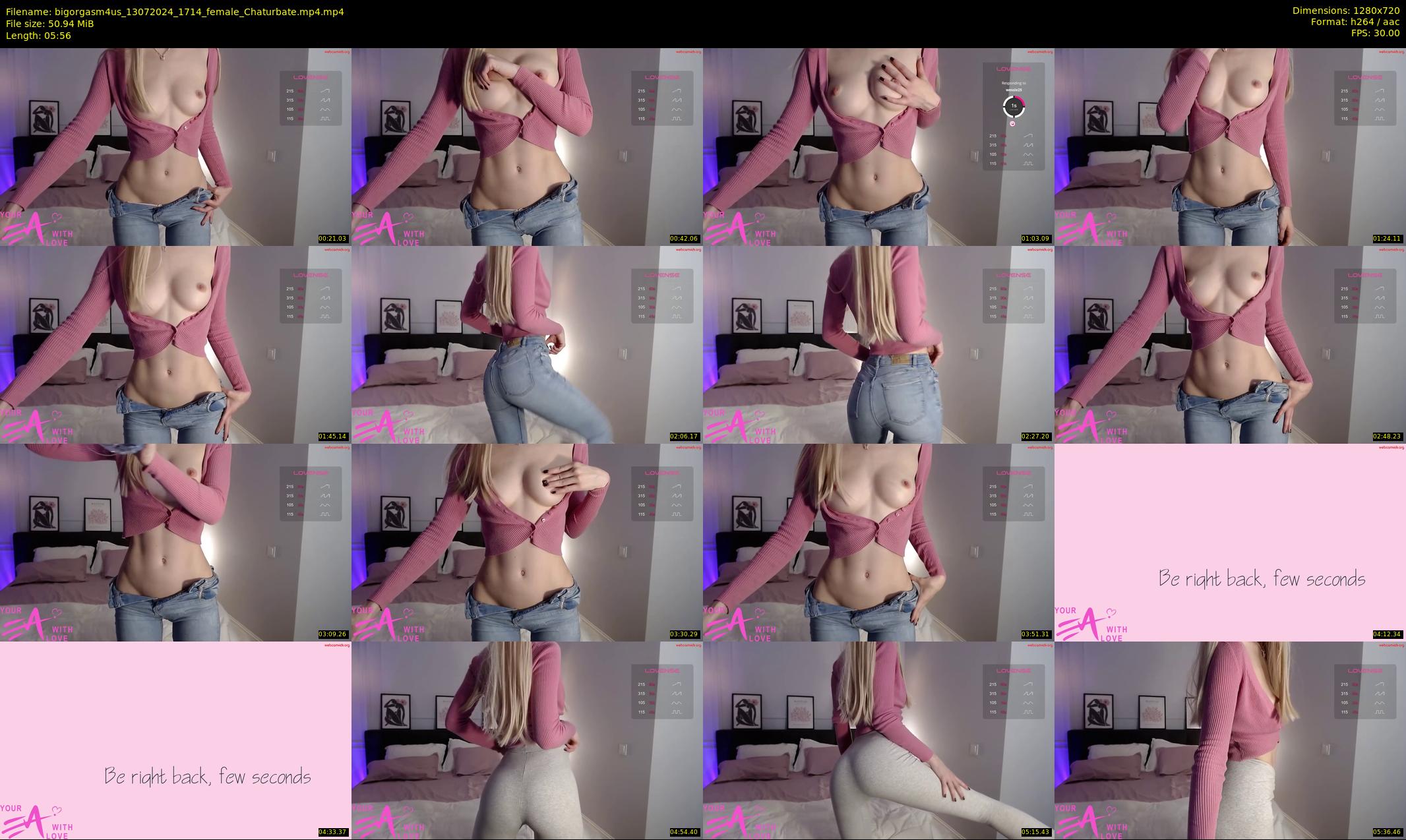bigorgasm4us — 6 minute Chaturbate female cam show recording, 720p, Jul 13, 2024