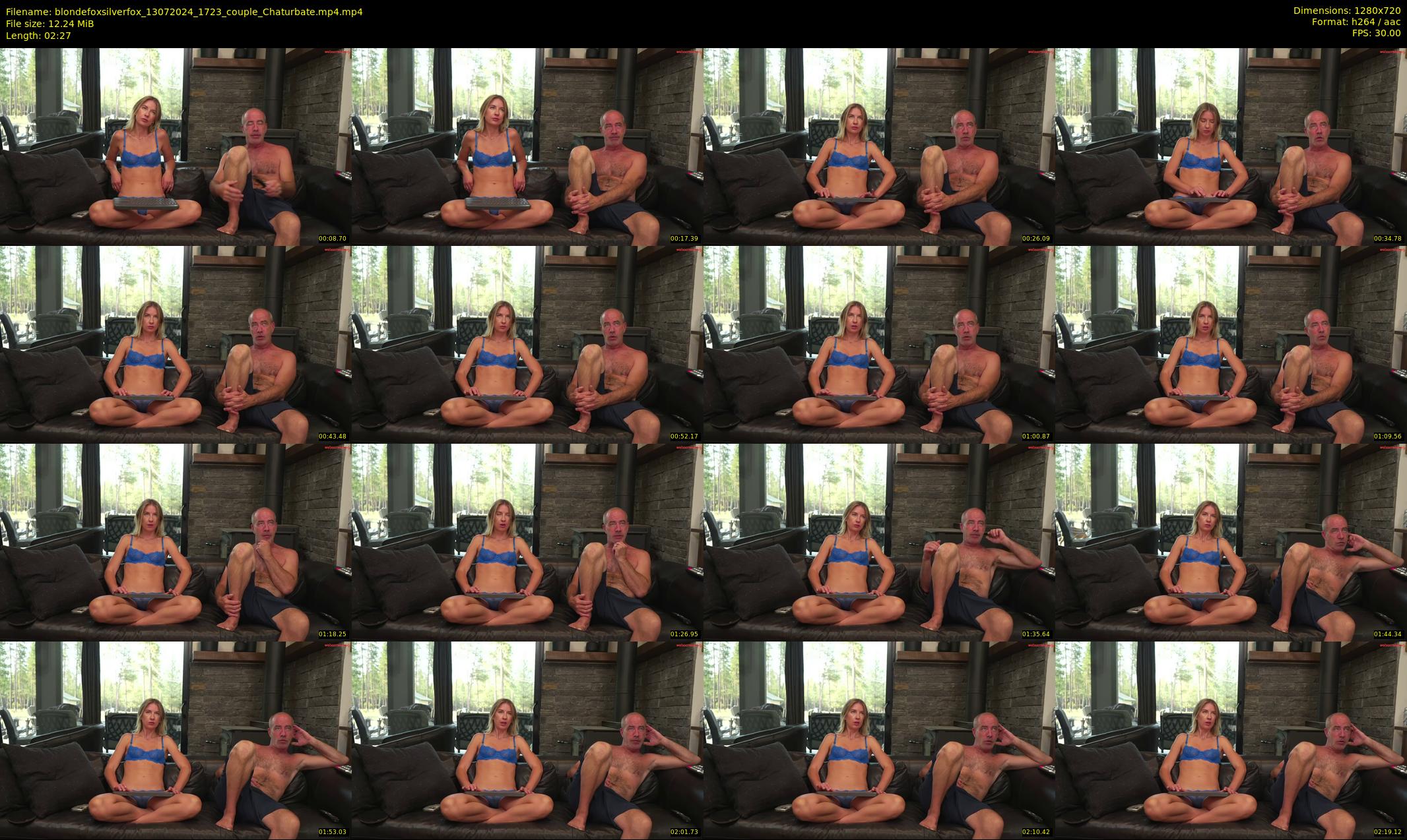 blondefoxsilverfox — 3 minute Chaturbate couple cam show recording, 720p, Jul 13, 2024