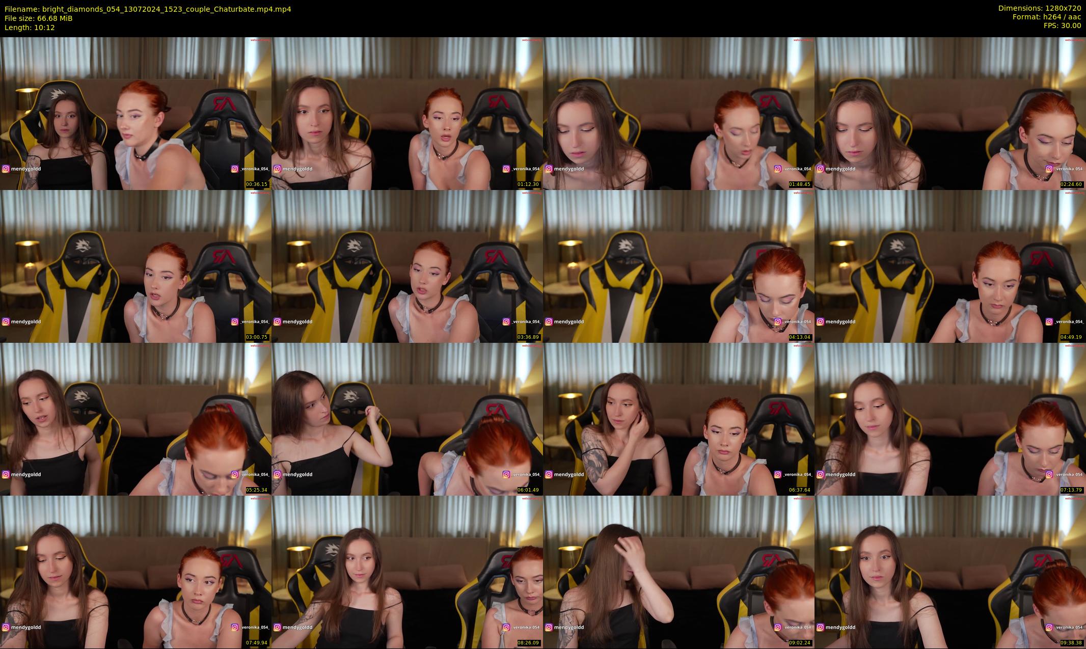 bright_diamonds_054 — 11 minute Chaturbate couple cam show recording, 720p, Jul 13, 2024