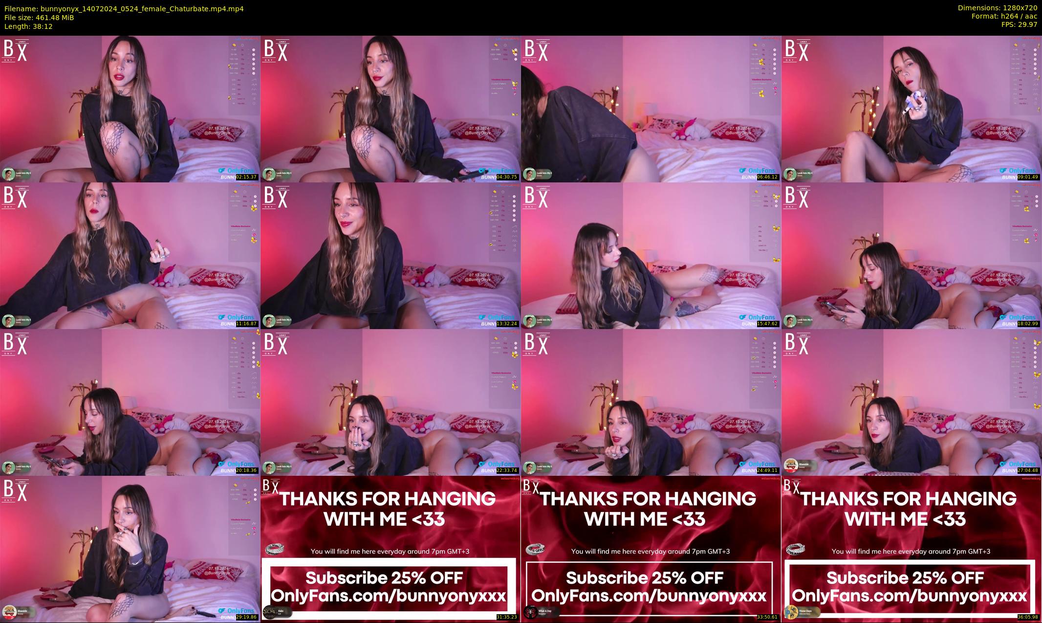 bunnyonyx — 39 minute Chaturbate female cam show recording, 720p, Jul 14, 2024