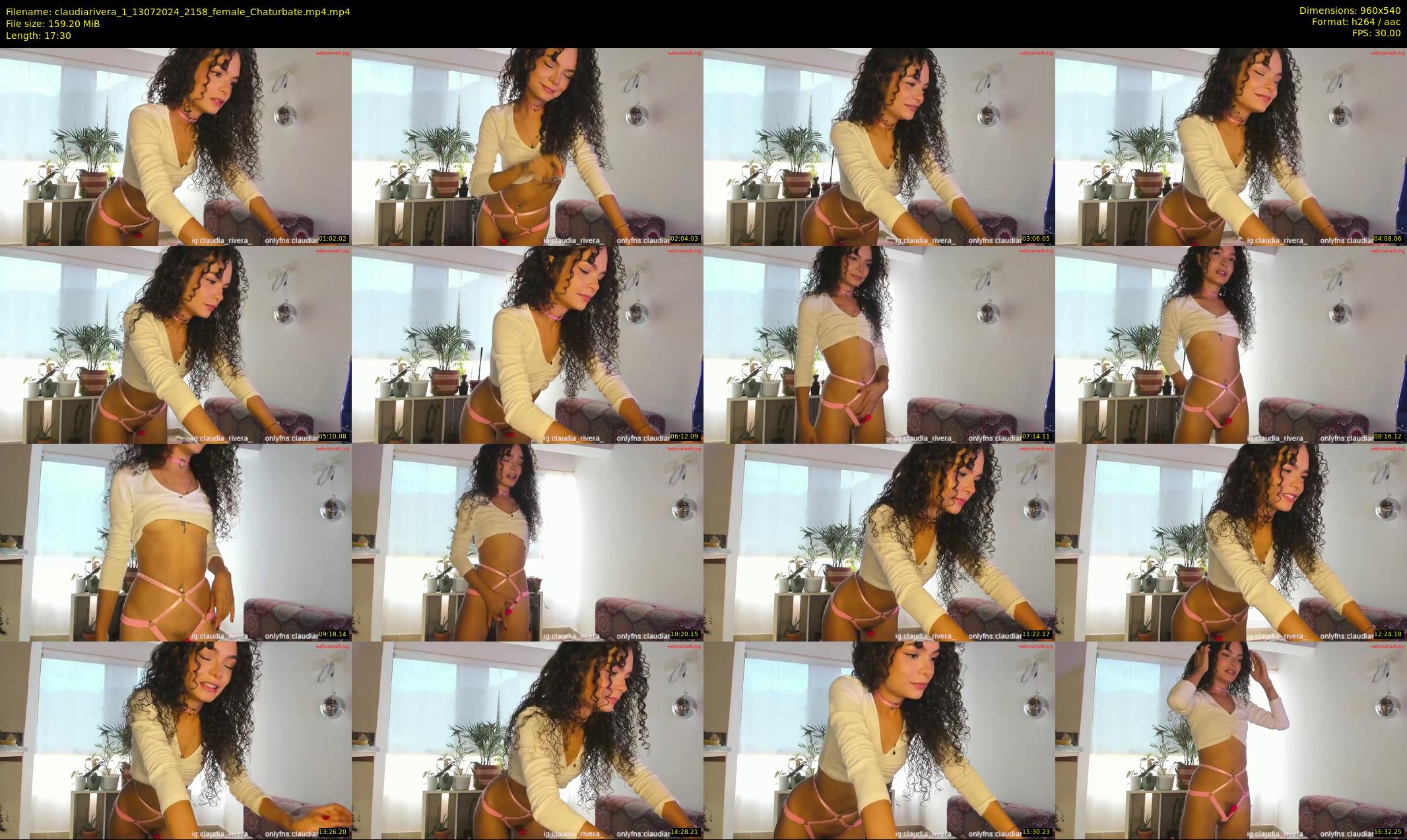 claudiarivera_1 — 18 minute Chaturbate female cam show recording, 480p, Jul 13, 2024